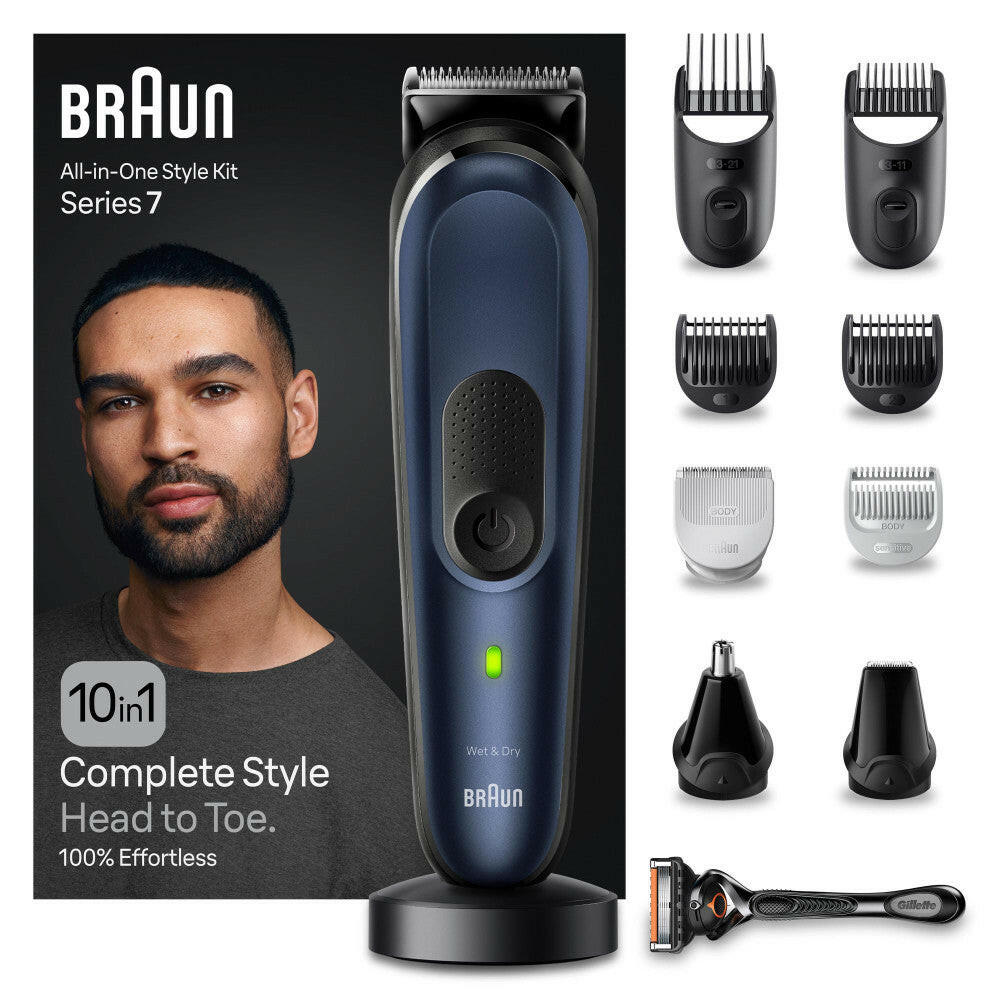 Braun MGK7421 All-In-One Set, 10-in-1 Bart- & Körperpflege