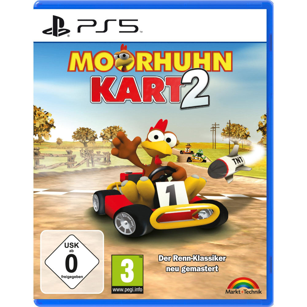 Moorhuhn Kart 2 PS5 Rennspiel mit Mehrspielermodus & Power-Ups