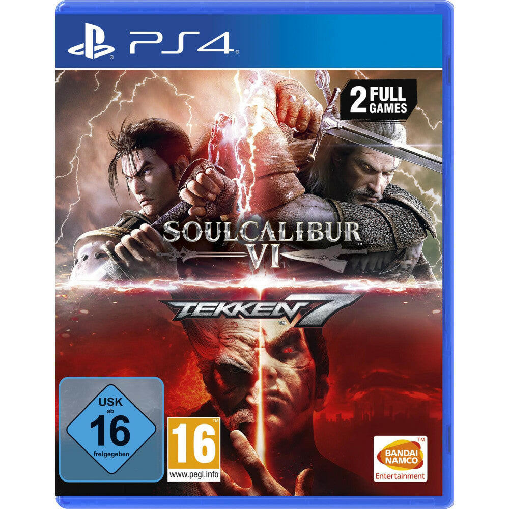 Sony Tekken 7 + SoulCalibur V PS4 Kampfspiel Bundle.