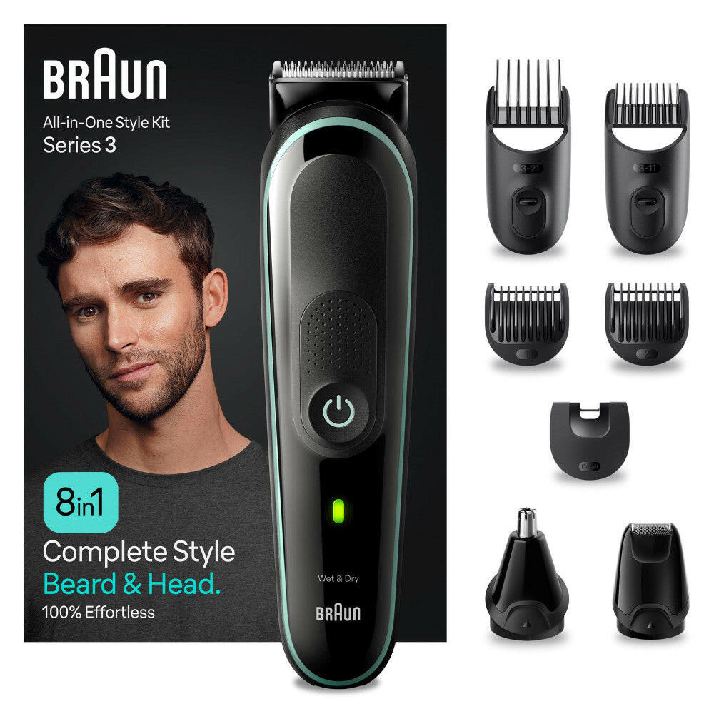 Braun MGK3441 8-in-1 Bartpflege & Bodygroomer Set.