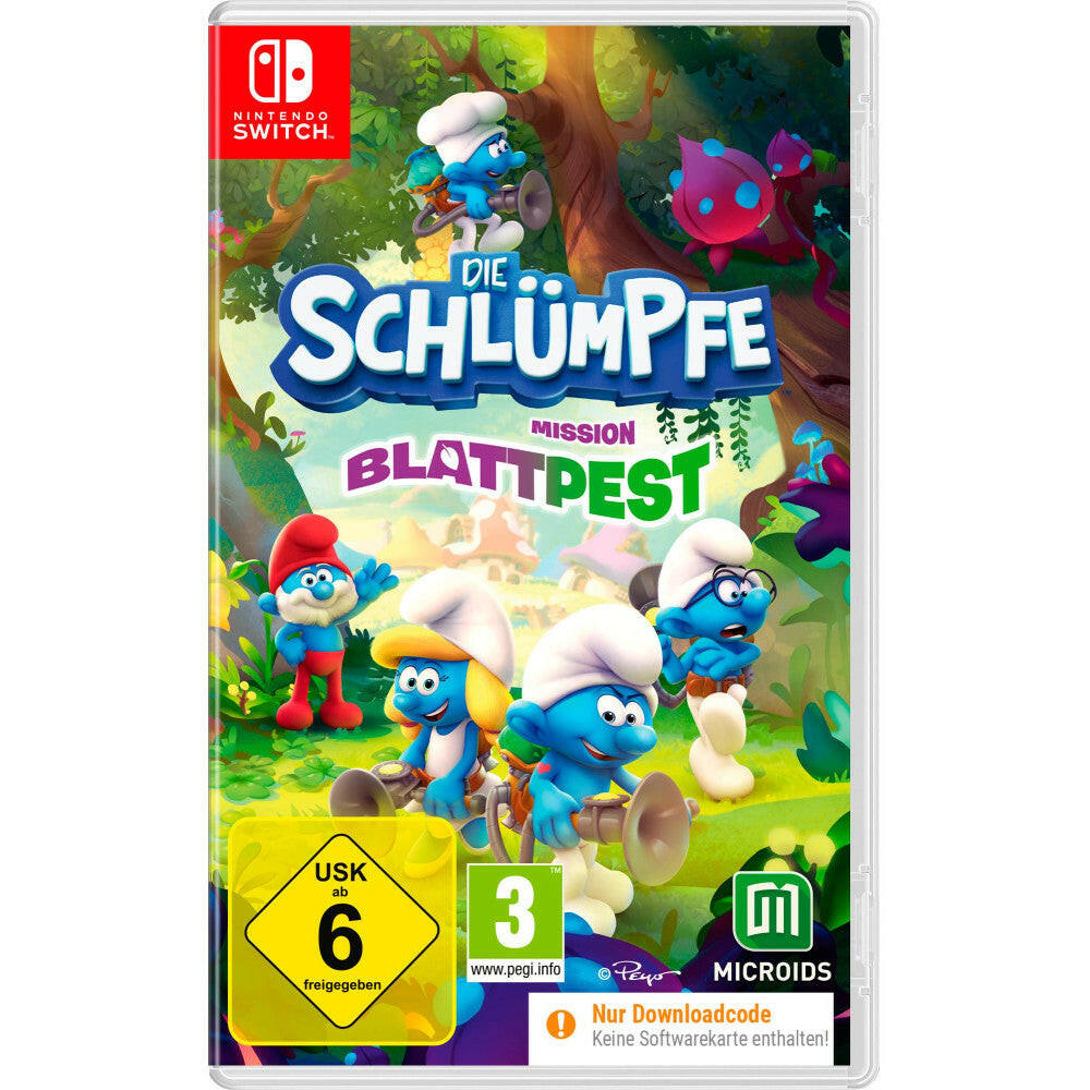 Die Schlümpfe: Mission Blattpest – Jump & Run für Nintendo.
