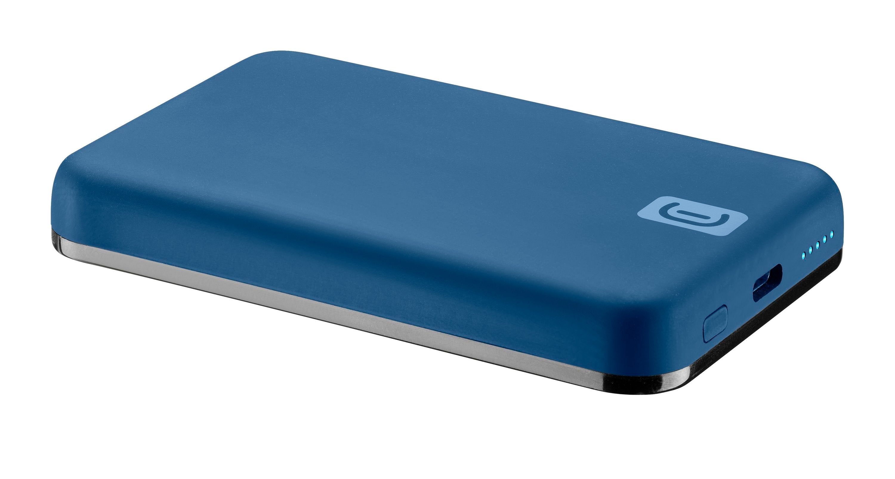 Cellularline MAG 5000 MagSafe Powerbank Blau 5000mAh