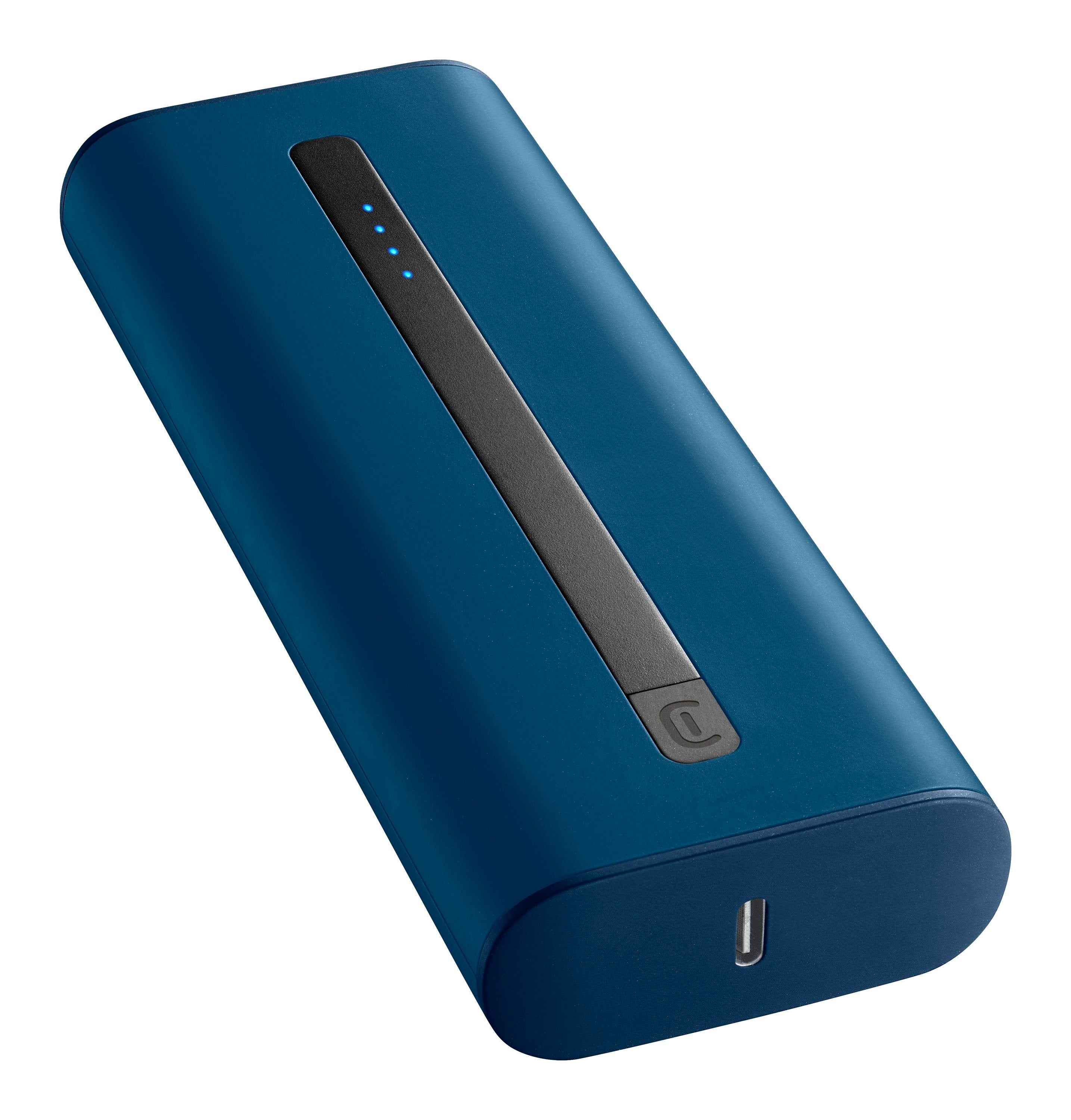 Cellularline Thunder 20000 Portable Power Bank | Blue