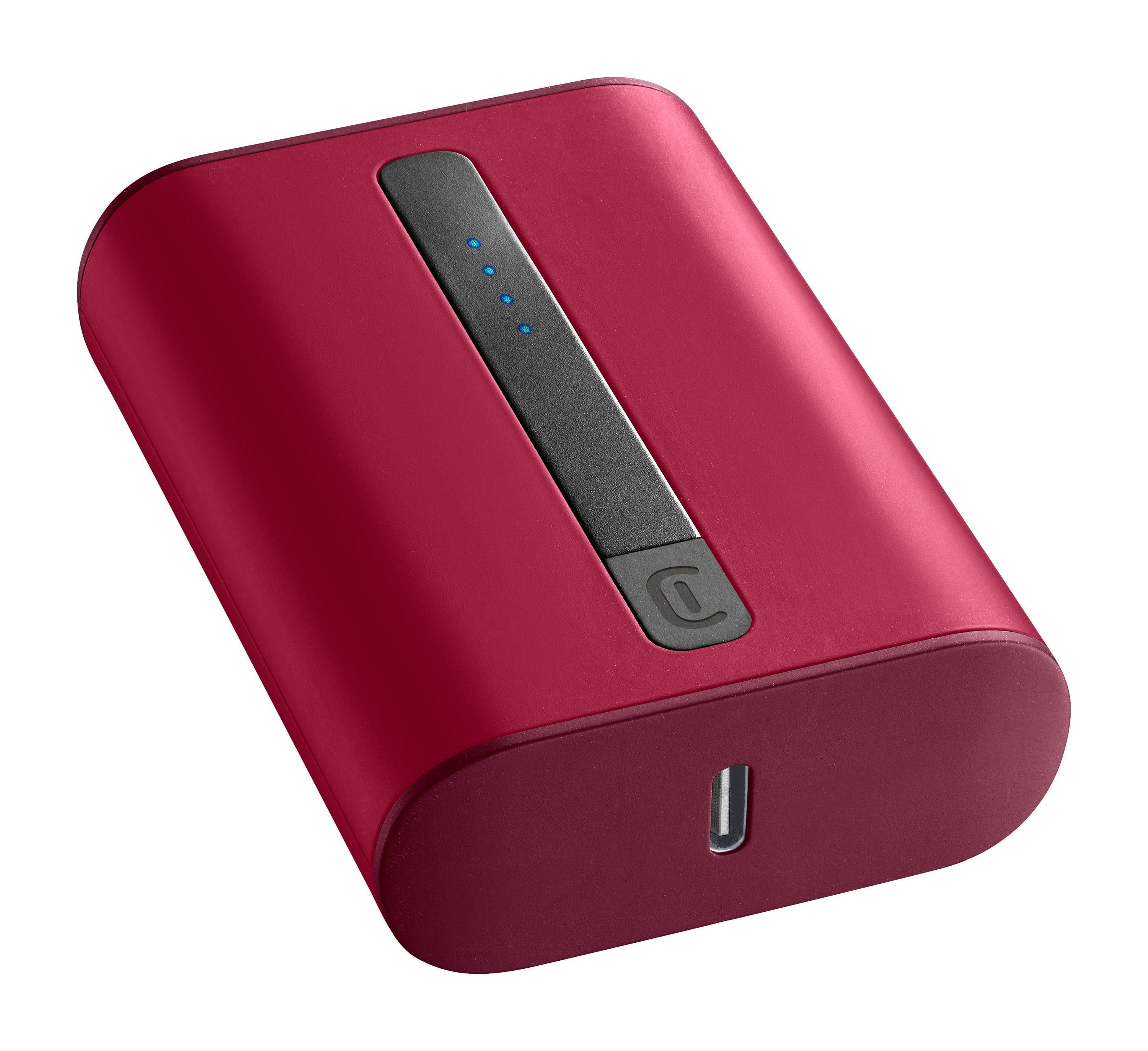 Cellularline THUNDER 10000 Powerbank 10000mAh Rot 20W PD