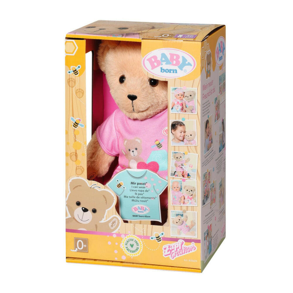 BABY born Bär pink 36cm, Kuscheltier mit beweglichen Armen