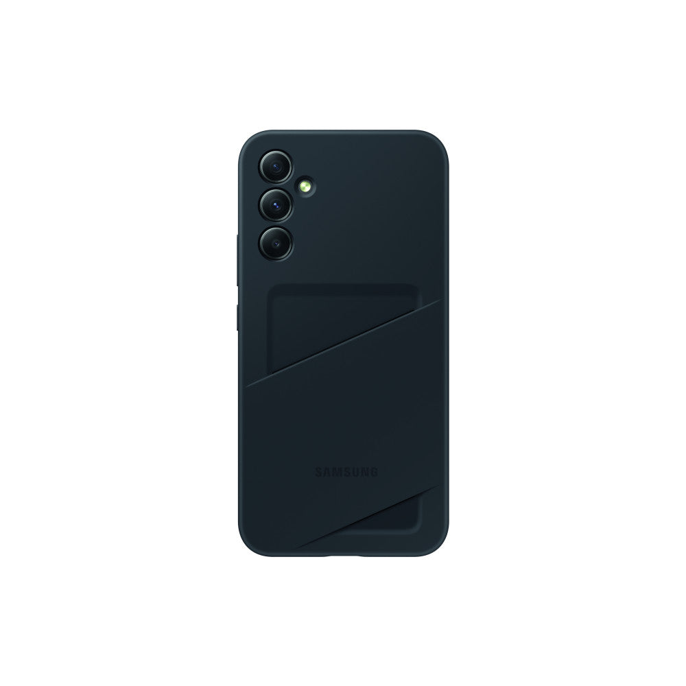 Samsung Card Slot Case EF-OA346TBEGWW für Galaxy A34 5G in Schwarz - Flexibles und schützendes Handycover mit praktischem Kartenfach