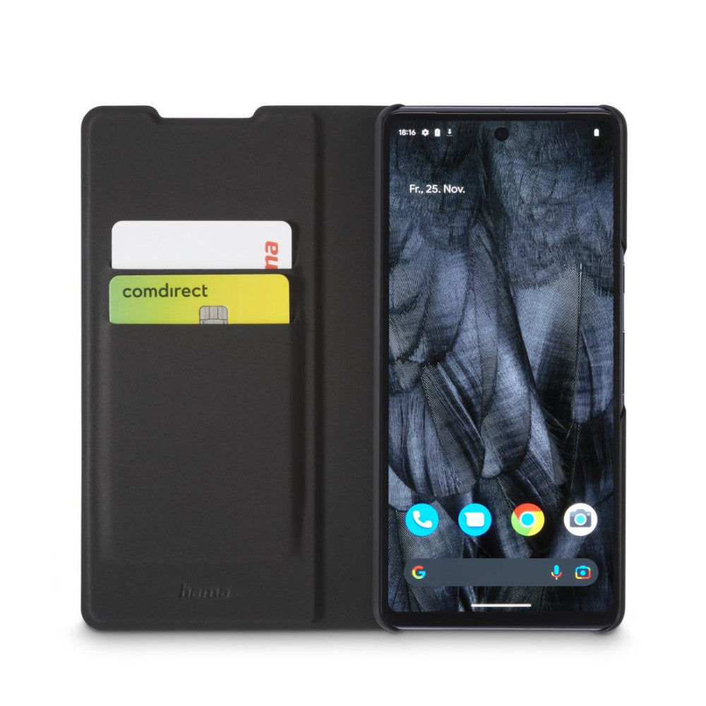 Hama Slim Pro Booklet für Google Pixel 7 Schwarz - Rundumschutz im schlanken Design