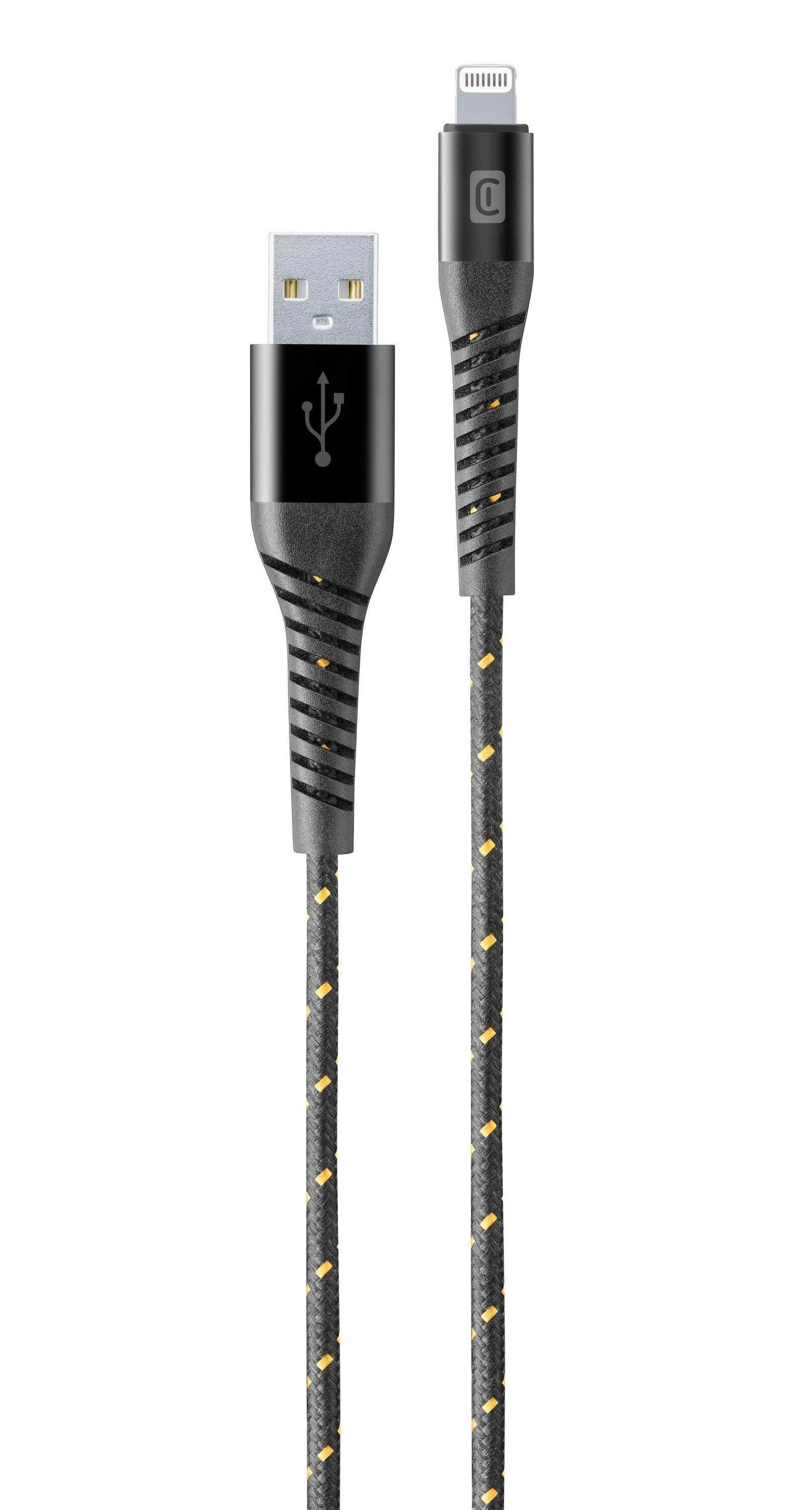 CellularLine Tetraforce 2m Lightning-Kabel USB-A Schwarz.