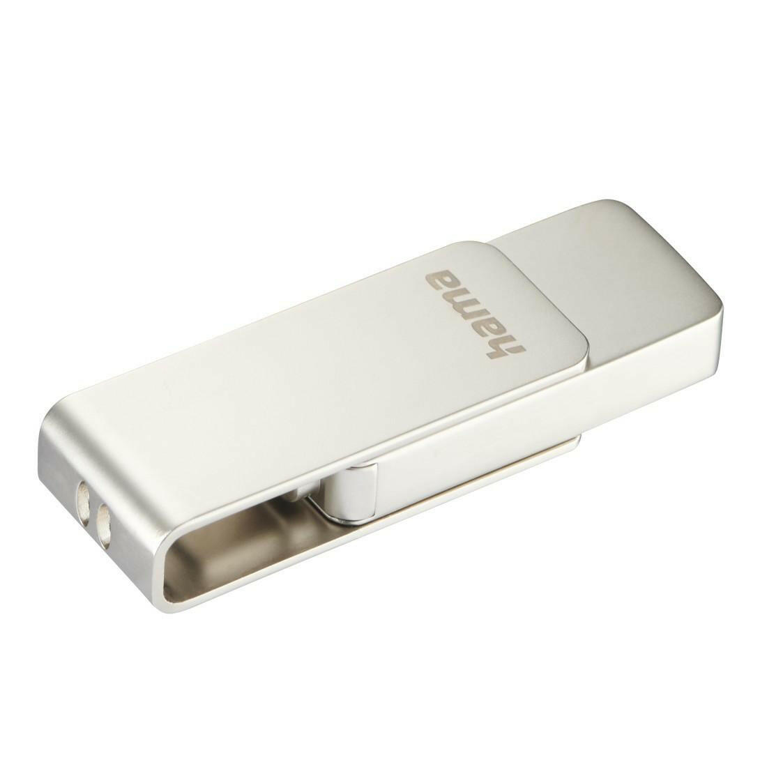 Hama "Uni-C Rotate Pro" USB Stick 32GB USB-C 3.1 - Silber.