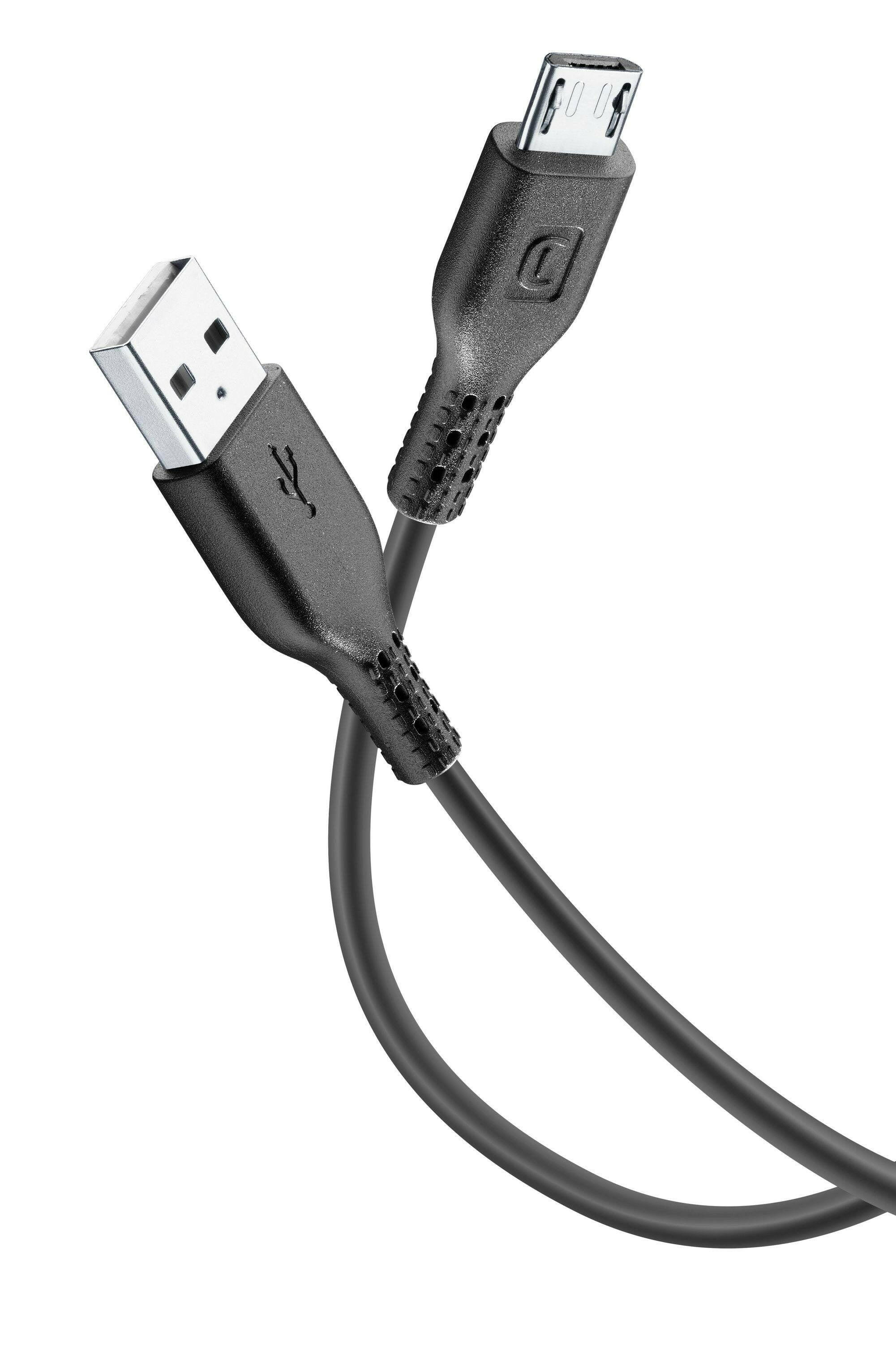 Cellularline USB Kabel 60cm schwarz Micro-USB 2.0 - Power.