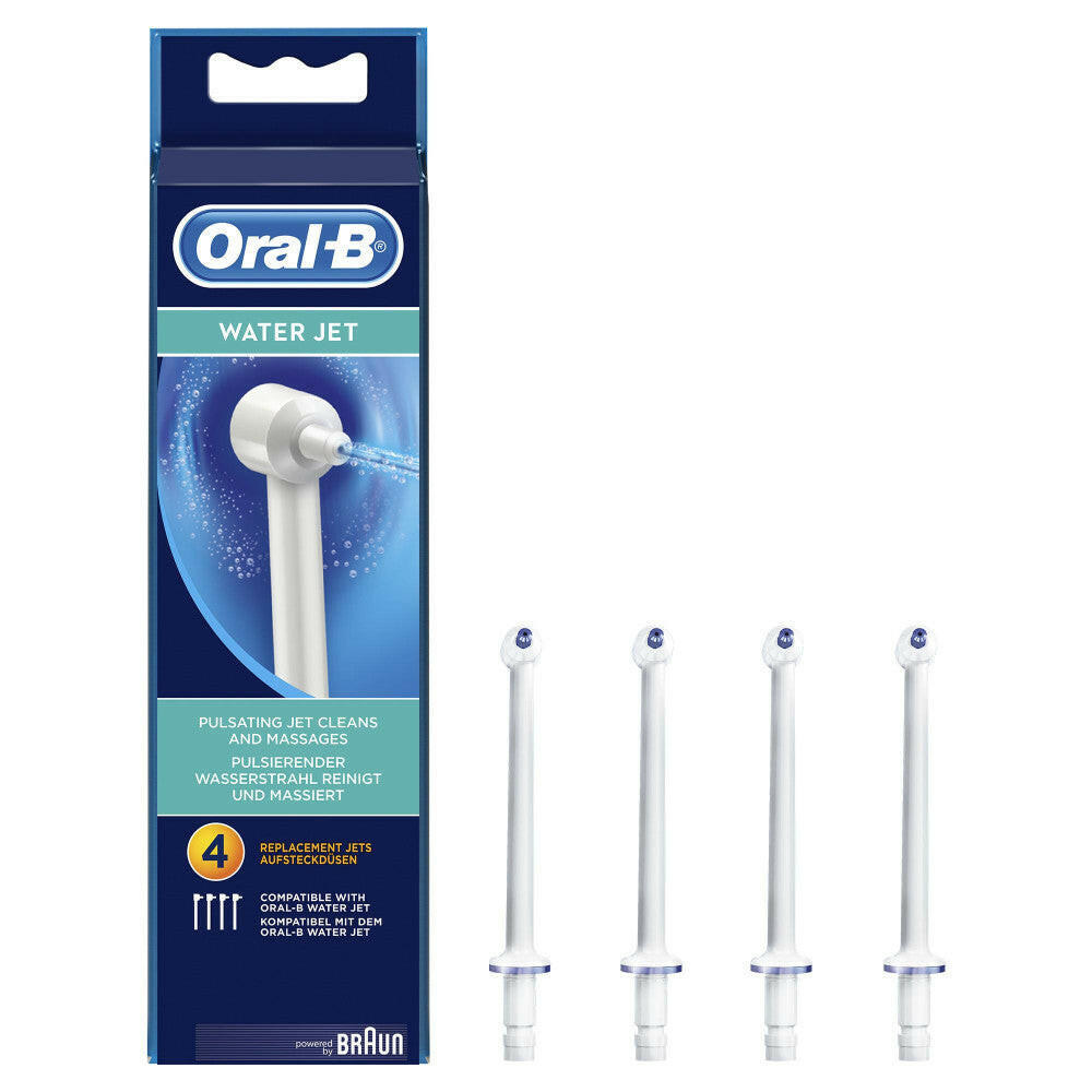 Oral-B WaterJet Ersatzdüsen, 4 Stück, gründliche.
