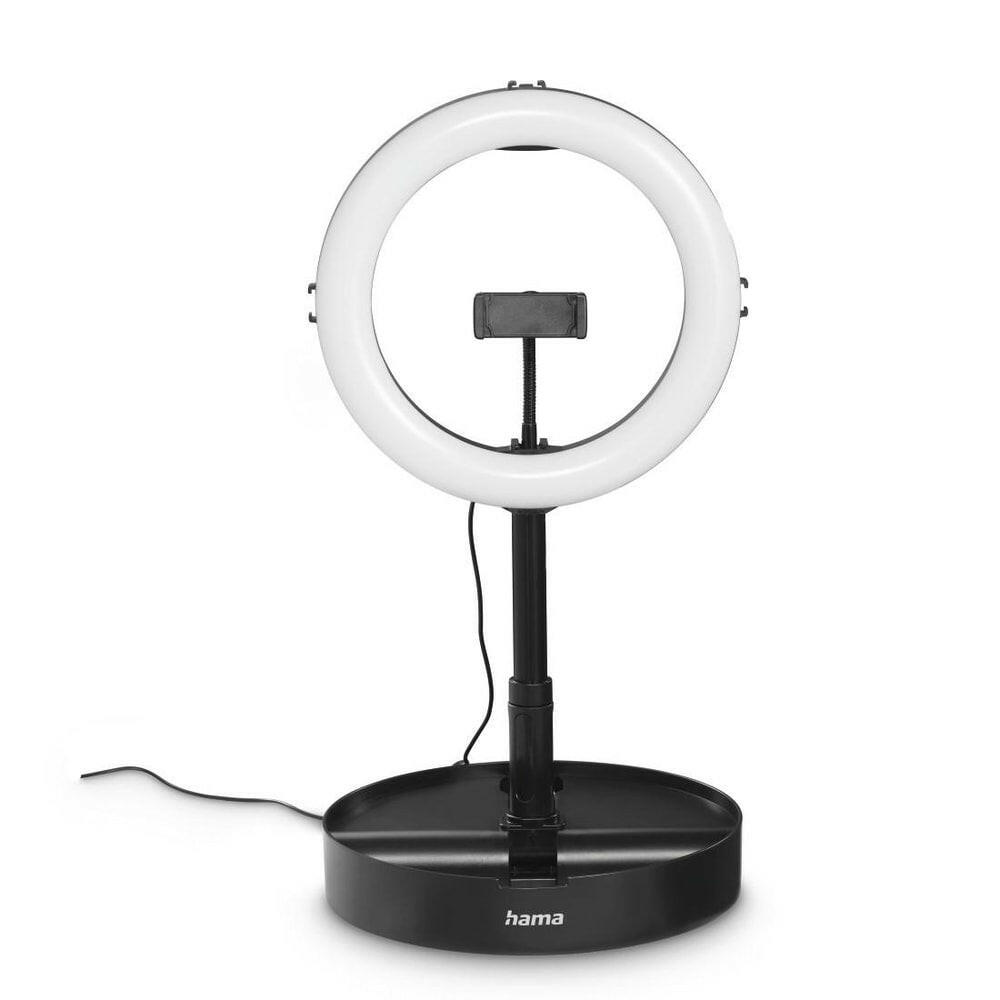 Hama LED Ringlicht faltbar mit Stativ - 10,2", schwarz.