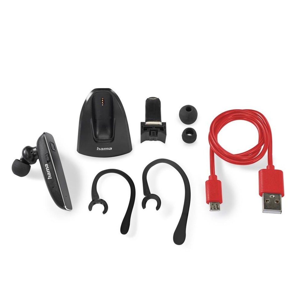 HAMA Mono-Bluetooth®-Headset "MyVoice2100", Multipoint, Sprachsteuerung, Schwarz (00184110) (PC, Smartphone/Handy) - TRONYQ