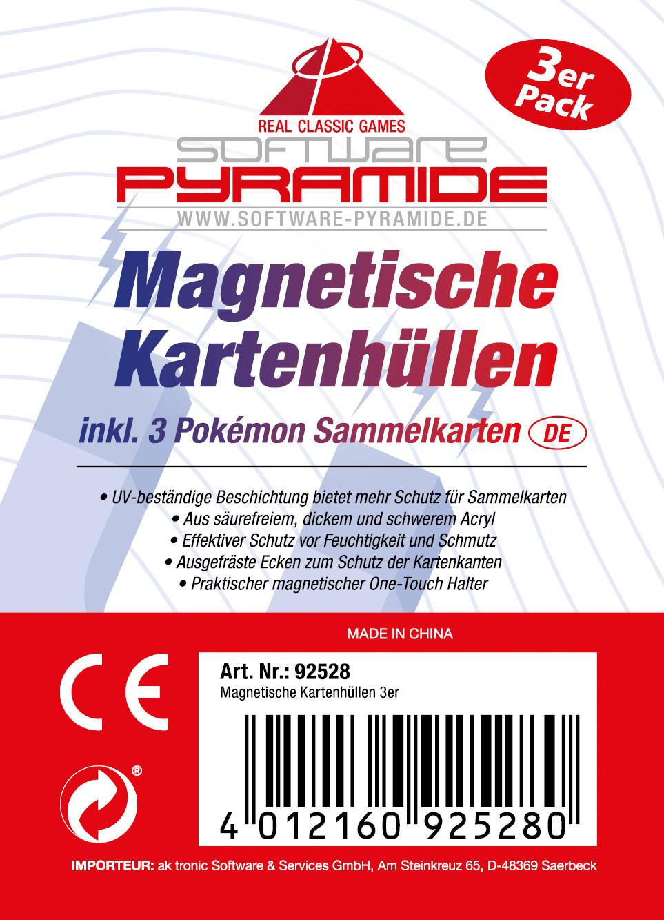 Software Pyramide Pokemon Kartenhüllen - 3er Set