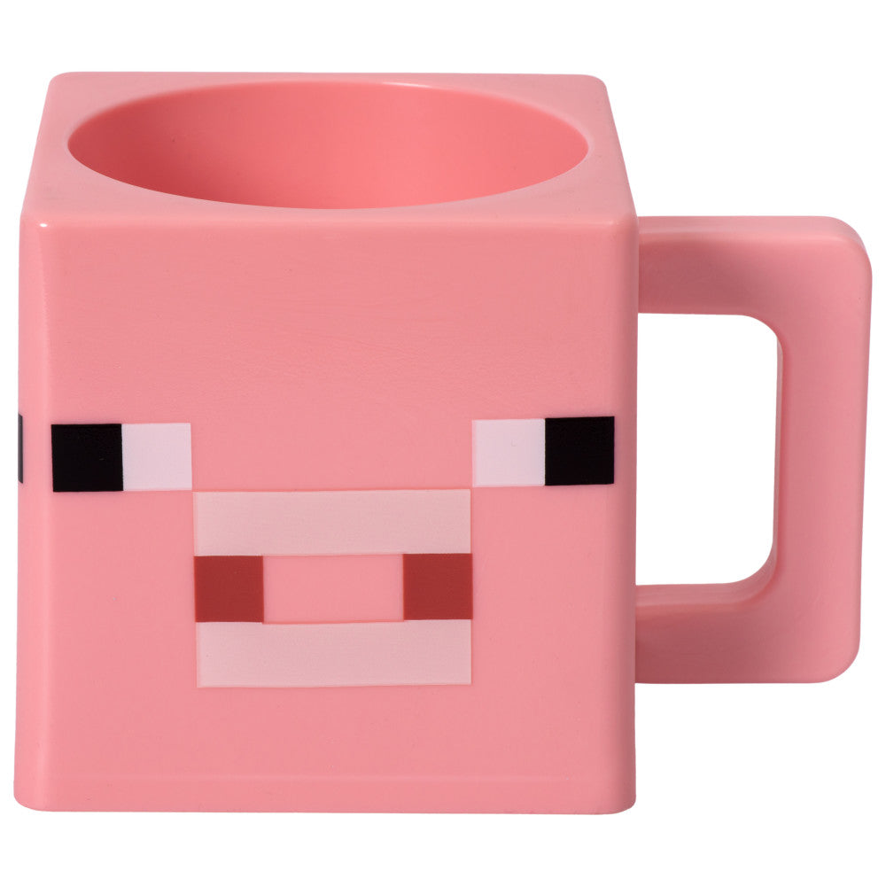 Minecraft Pig Cube Tasse - Mikrowellengeeignet, 290 ml, Motiv Schwein-Kreatur, Sammlerstück