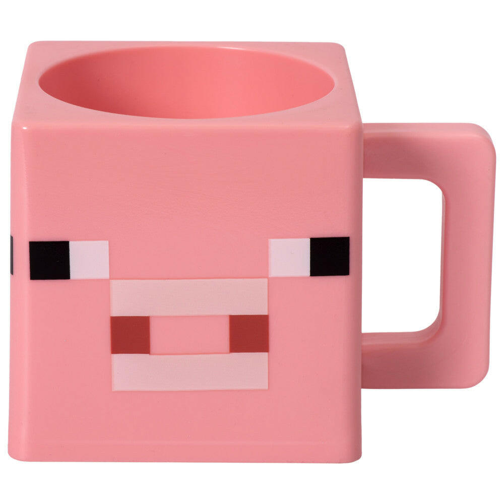 Minecraft Pig Cube Tasse – Mikrowellengeeignet, 290 ml.