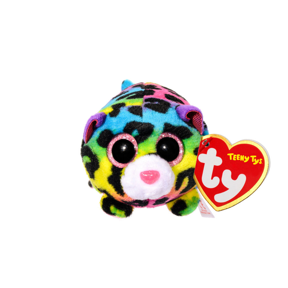 TY Teeny Tys Jelly Leopard bunt 10cm Kuscheltier - stapelbare Handschmeichler für Kinder und Junggebliebene