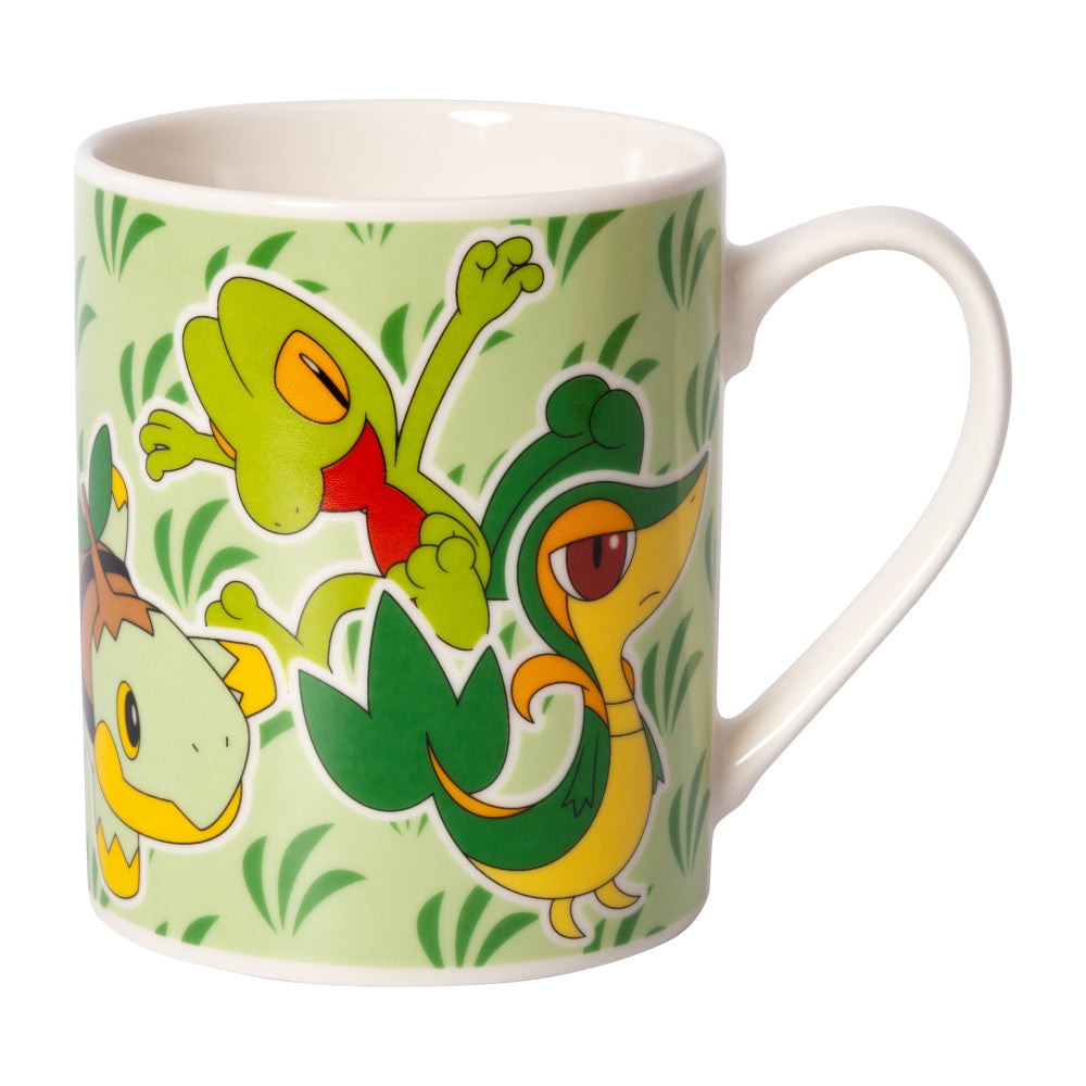 Pokémon Pflanzenpokémon Tasse mit 325 ml Fassungsvermögen - Mikrowellen- und spülmaschinengeeignet - Perfektes Geschenk für Pokémon-Fans