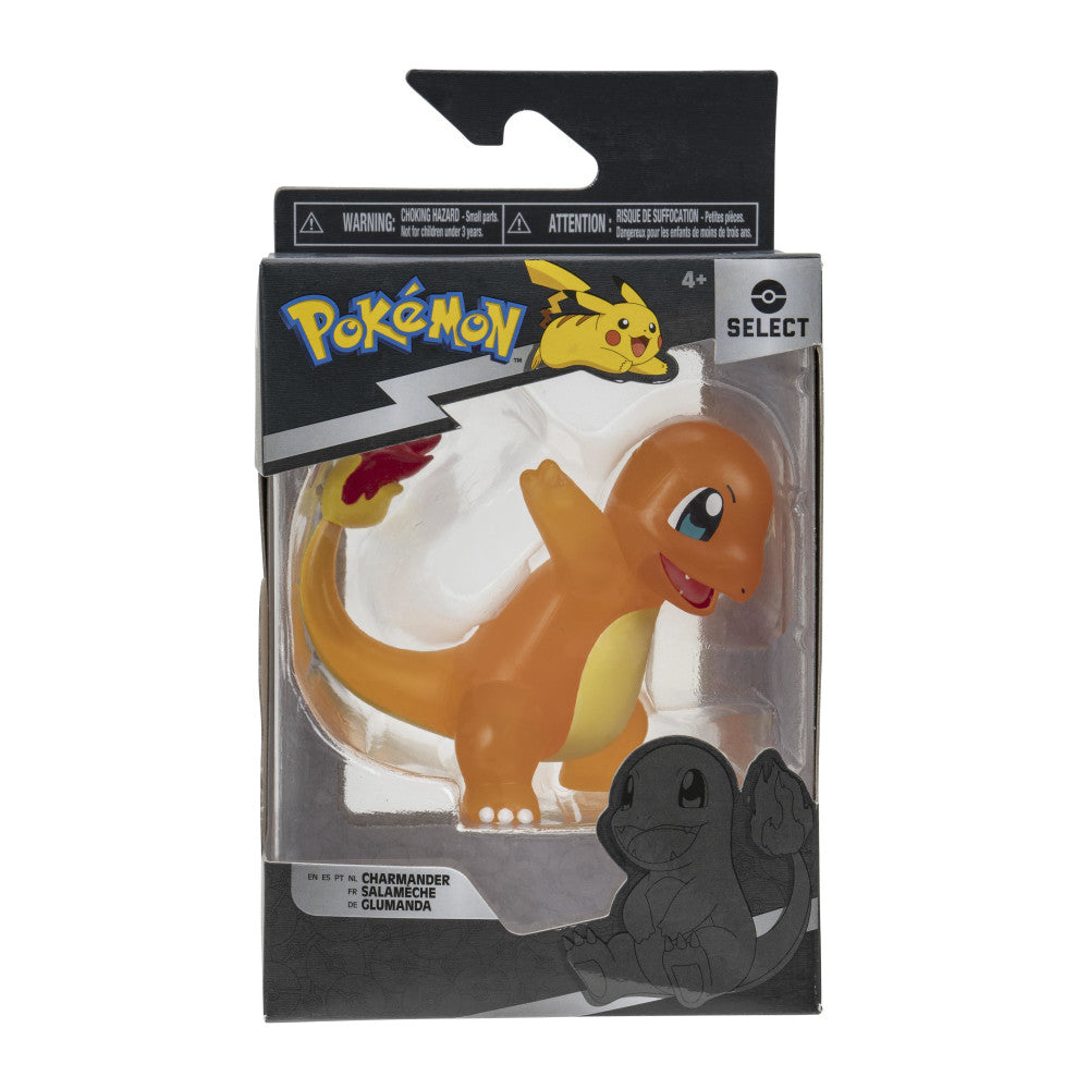 Pokémon Glumanda Select Figur 7,5cm Transparent - Offizielle Sammelfigur aus limitierter Auflage der Select Serie