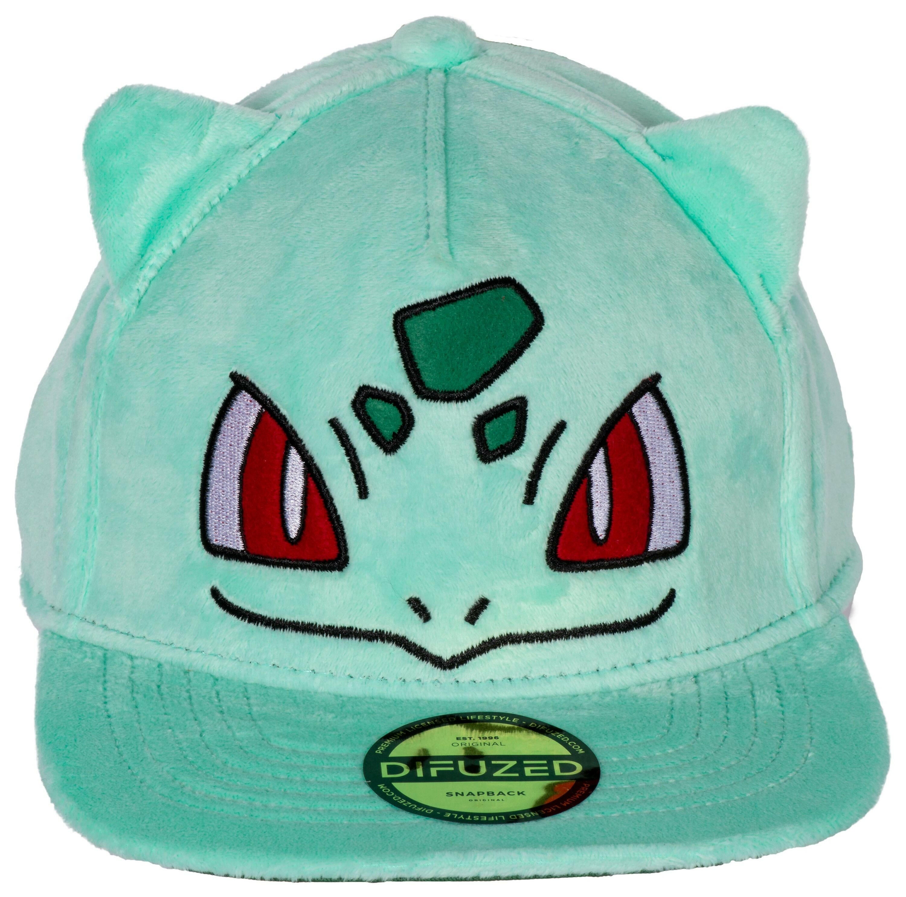 Difuzed Pokemon Bisasam Baseballkappe Unisex, Schwarz, L.