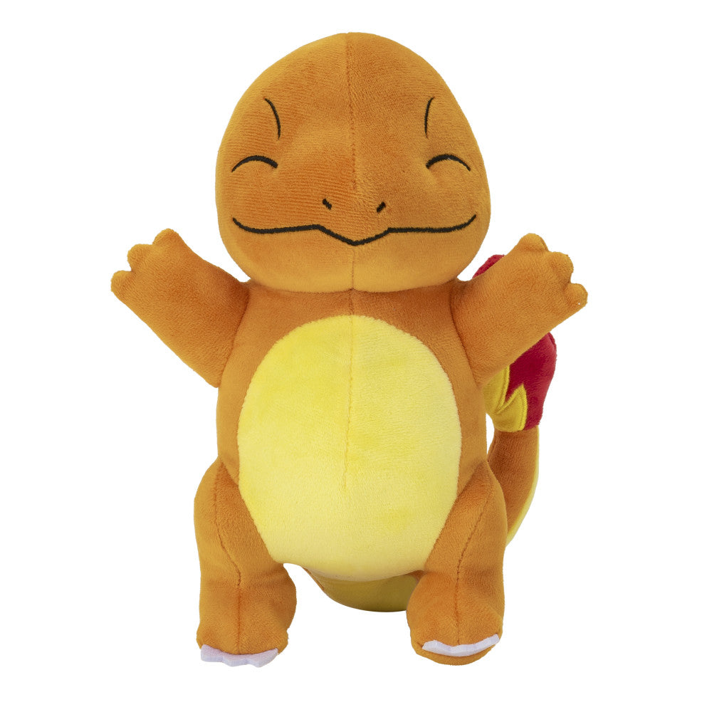 Jazwares Pokémon Glumanda 20cm Plüsch Kuscheltier - Weiches und Kuscheliges Pokémon Kuscheltier