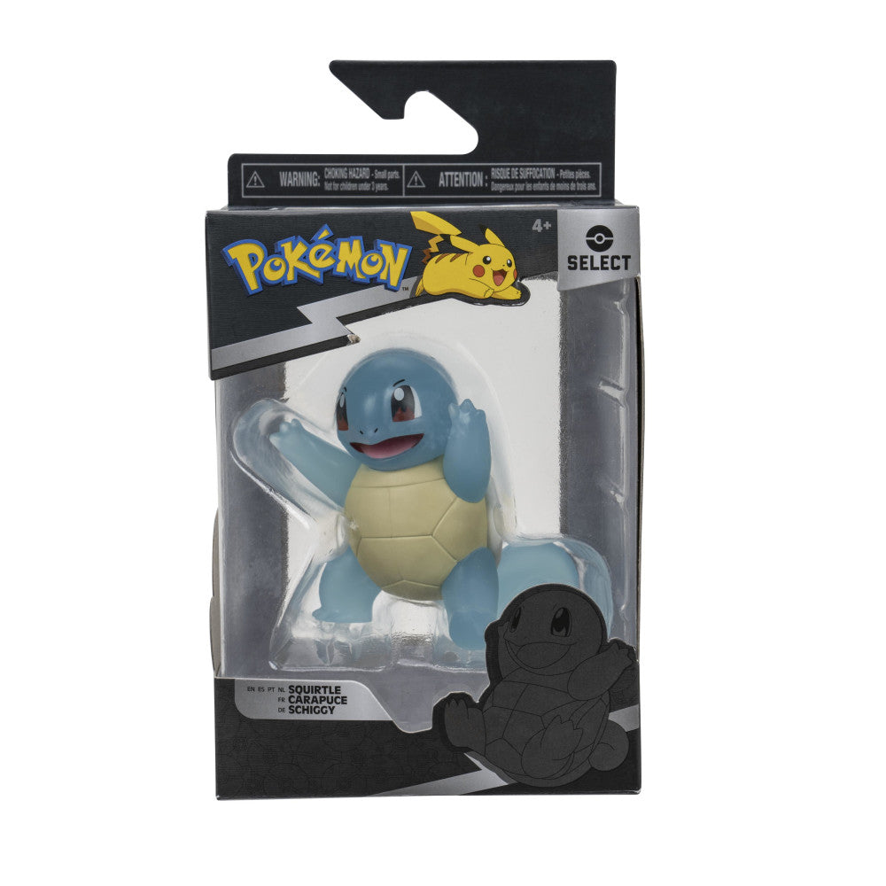 Pokémon Select Figur Schiggy 7,5cm Transparent Actionfigur Standard Mehrfarbig