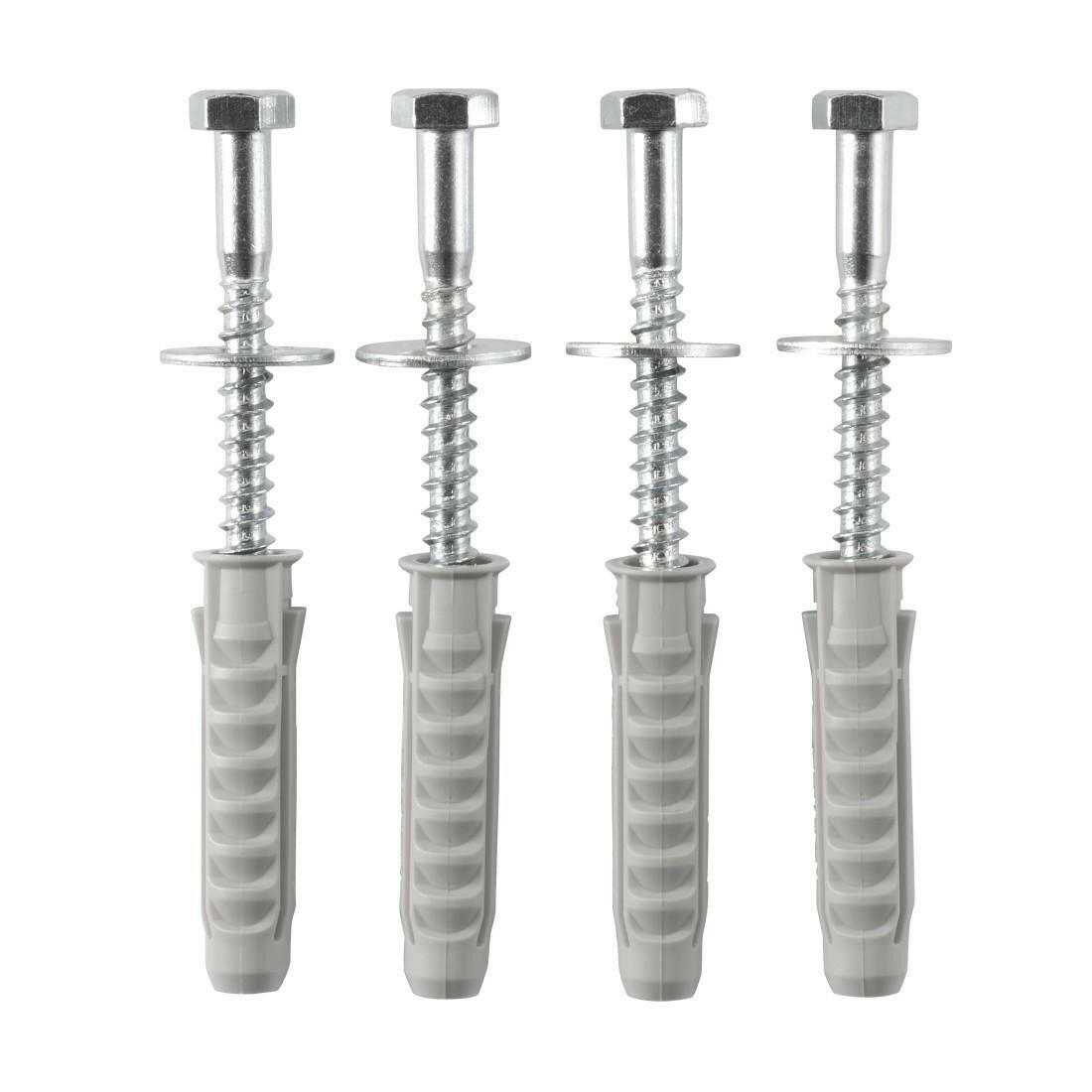 Hama Schraubensatz 8x80mm für SAT-Halter - Set mit Dübel.