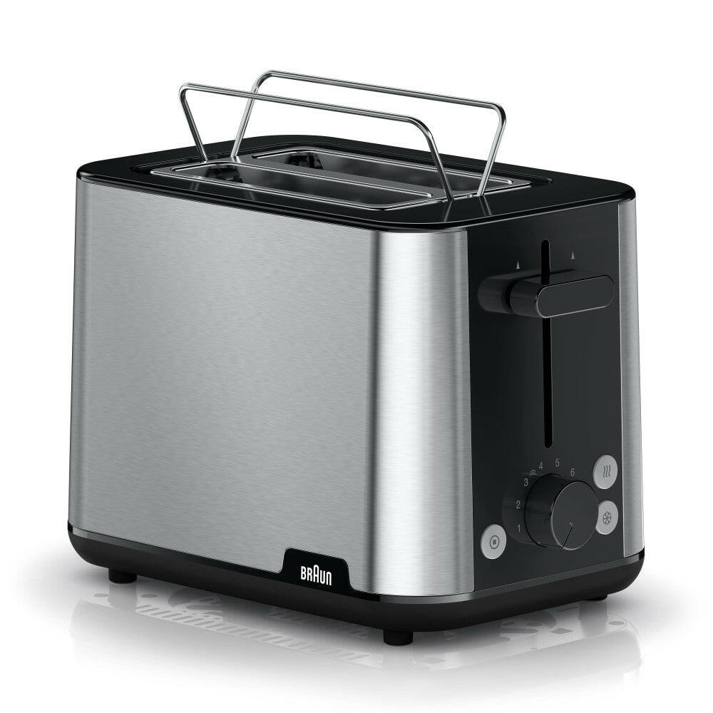 Braun HT1510BK Toaster – 8 Röstgrade, 900 Watt, schwarz.