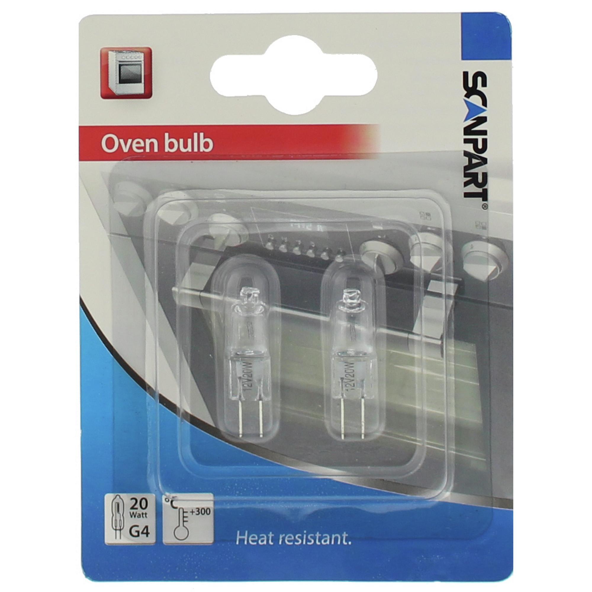 SCANPART Halogenlampe G4 20W 12V 2er klar 2700K