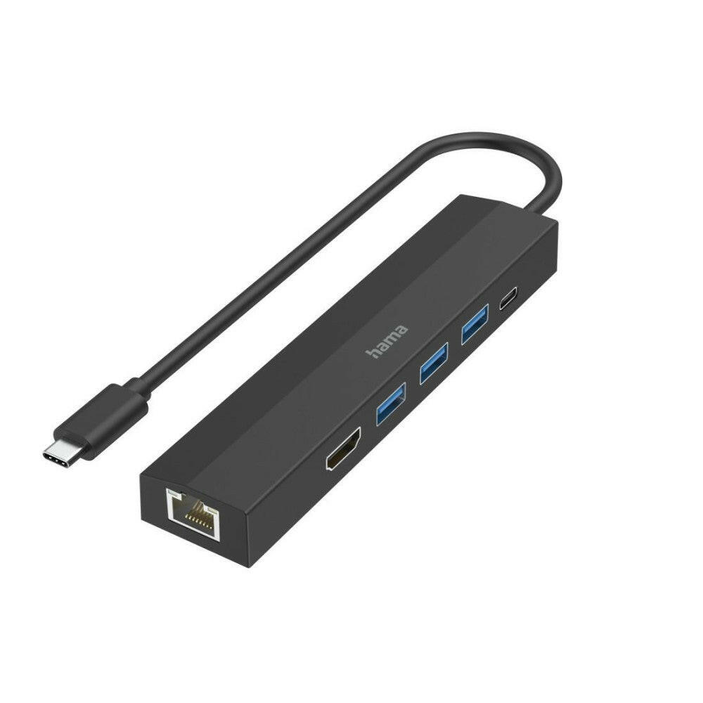 Hama USB-C-Hub 6 Ports, 5 Gbit/s, Ultra HD 4K, Power.