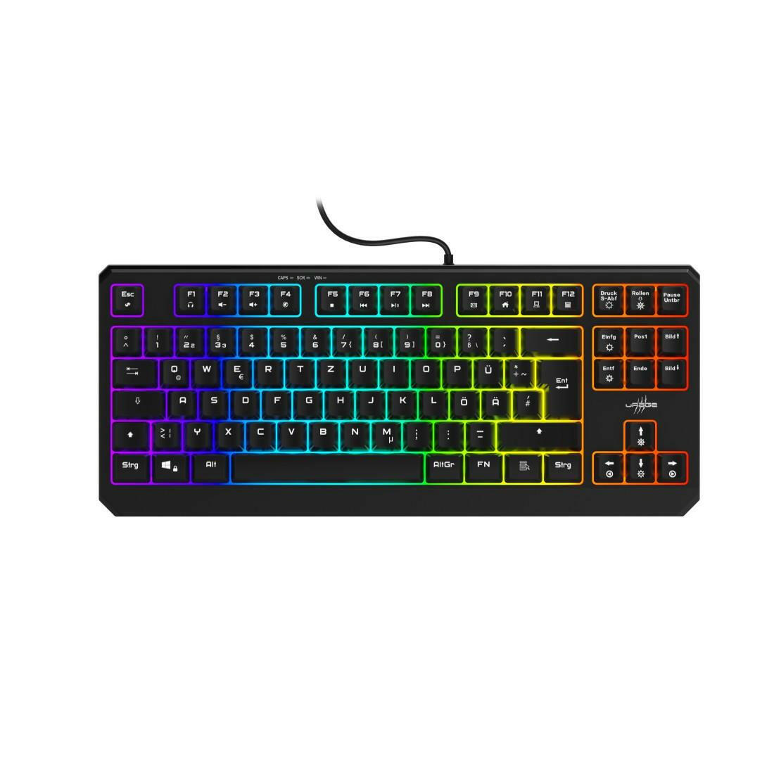 uRage Exodus 220 TKL Gaming-Tastatur in Schwarz mit.