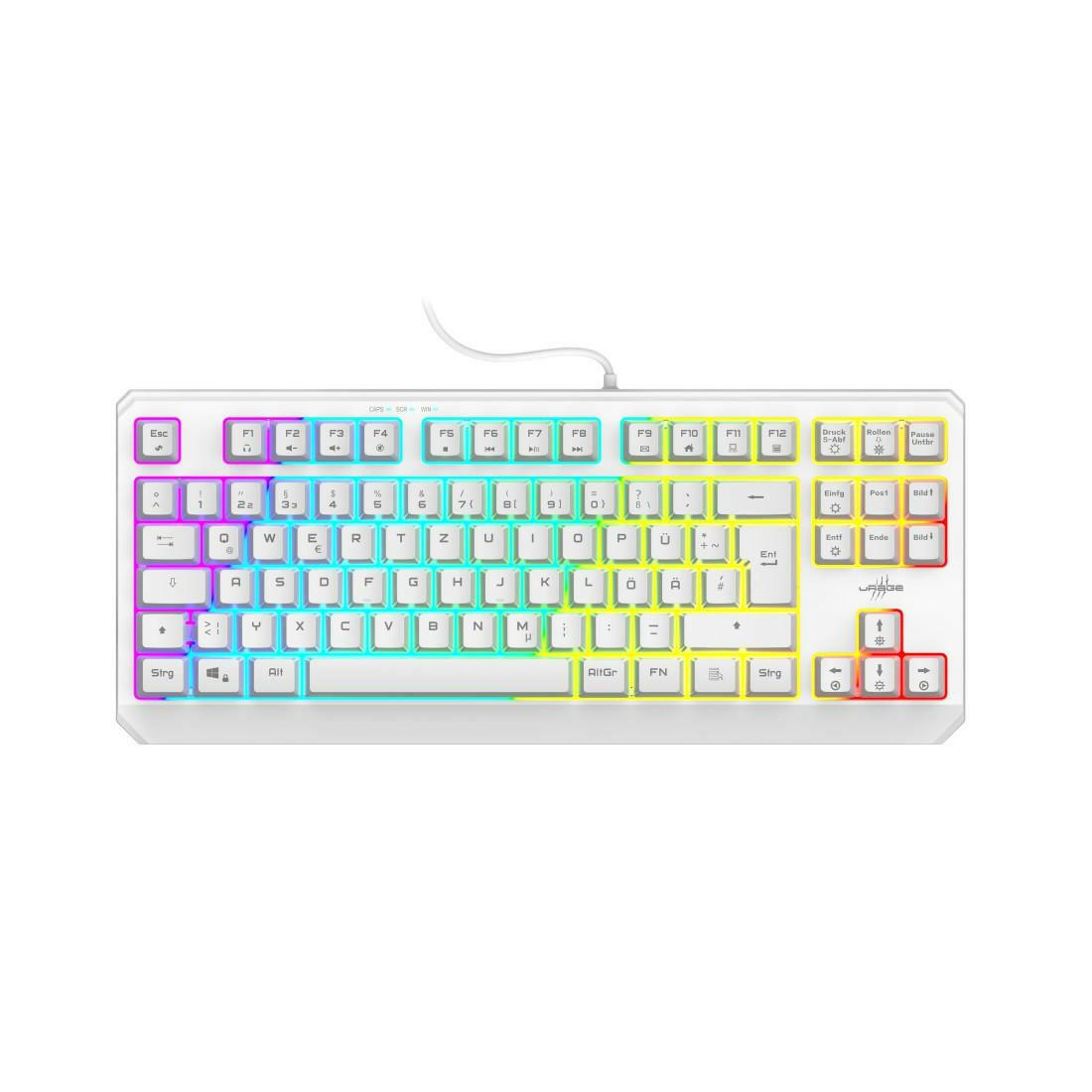 uRage Exodus 220 TKL Gaming-Tastatur Weiß QWERTZ.