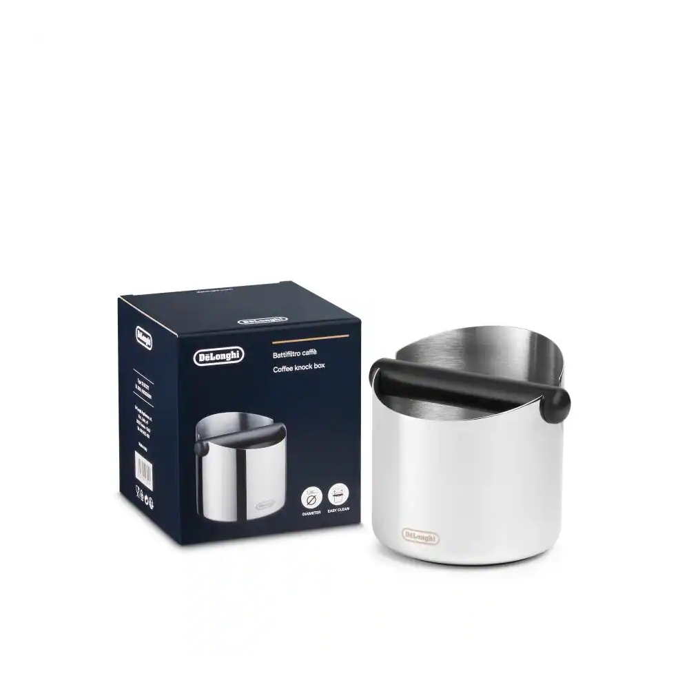 De'Longhi DLSC072 Knock Box Edelstahl 128mm rutschfest.