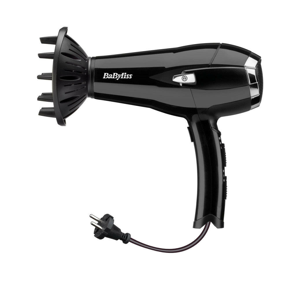 BaByliss D374DE Haartrockner Schwarz 2000W Ionic 360° Kabel