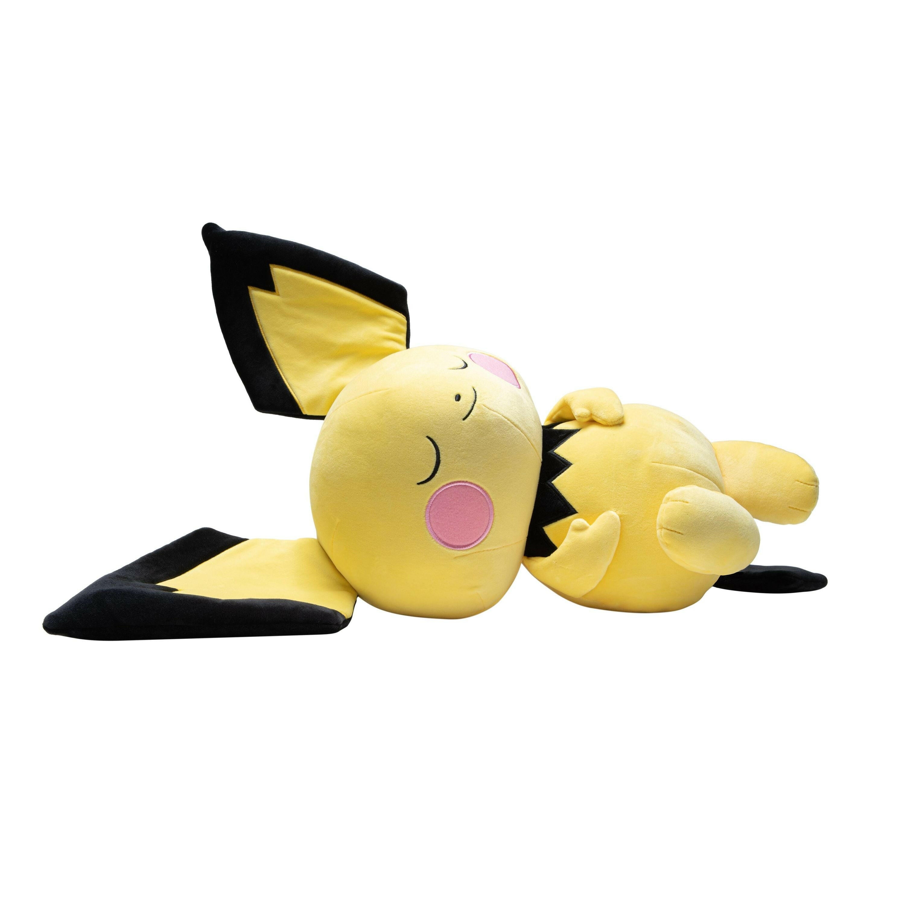 Pokémon Plüsch Pichu 45cm Schlafendes - Offizielles Plüsch