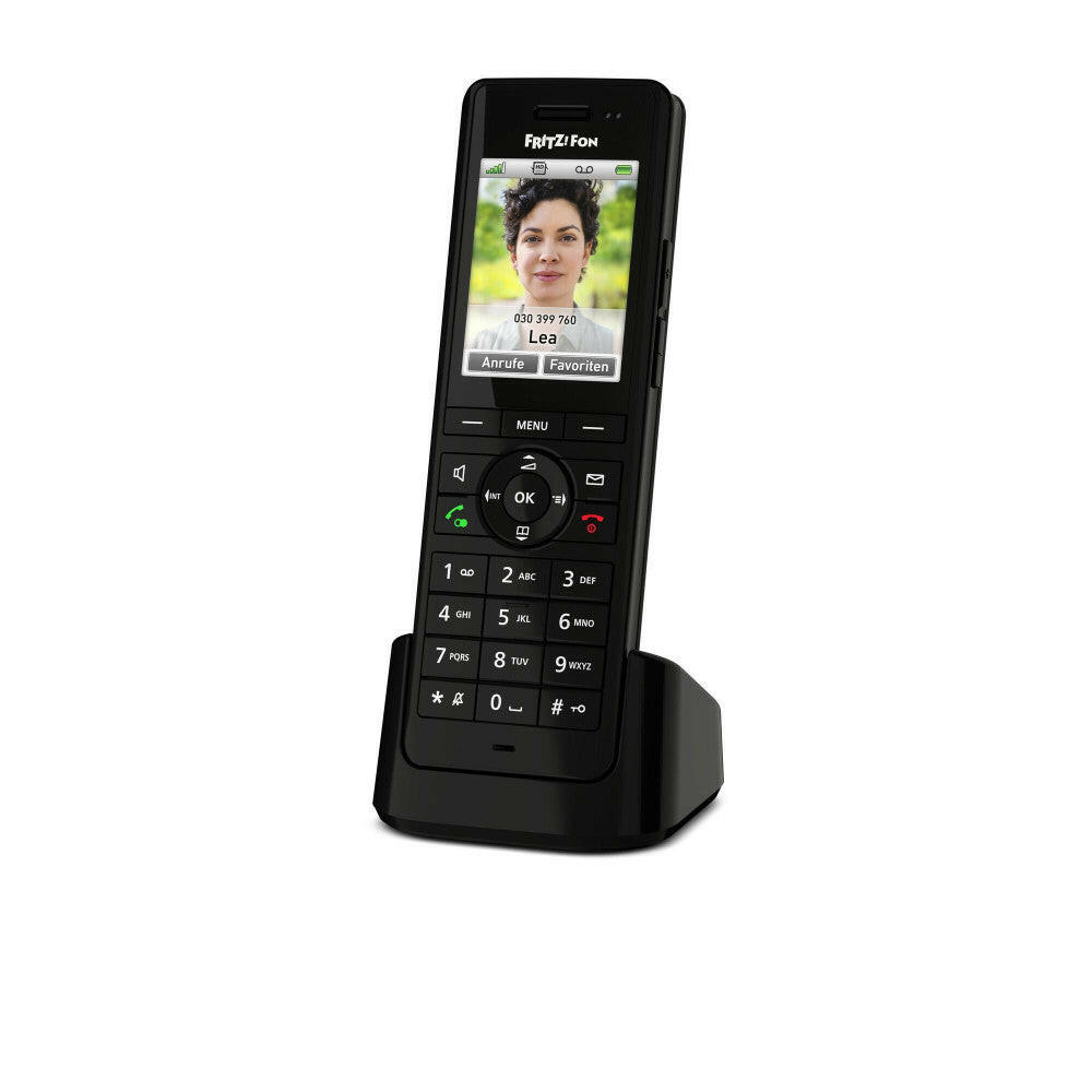 AVM FRITZ!Fon X6 DECT-Telefon mit HD-Telefonie schwarz.