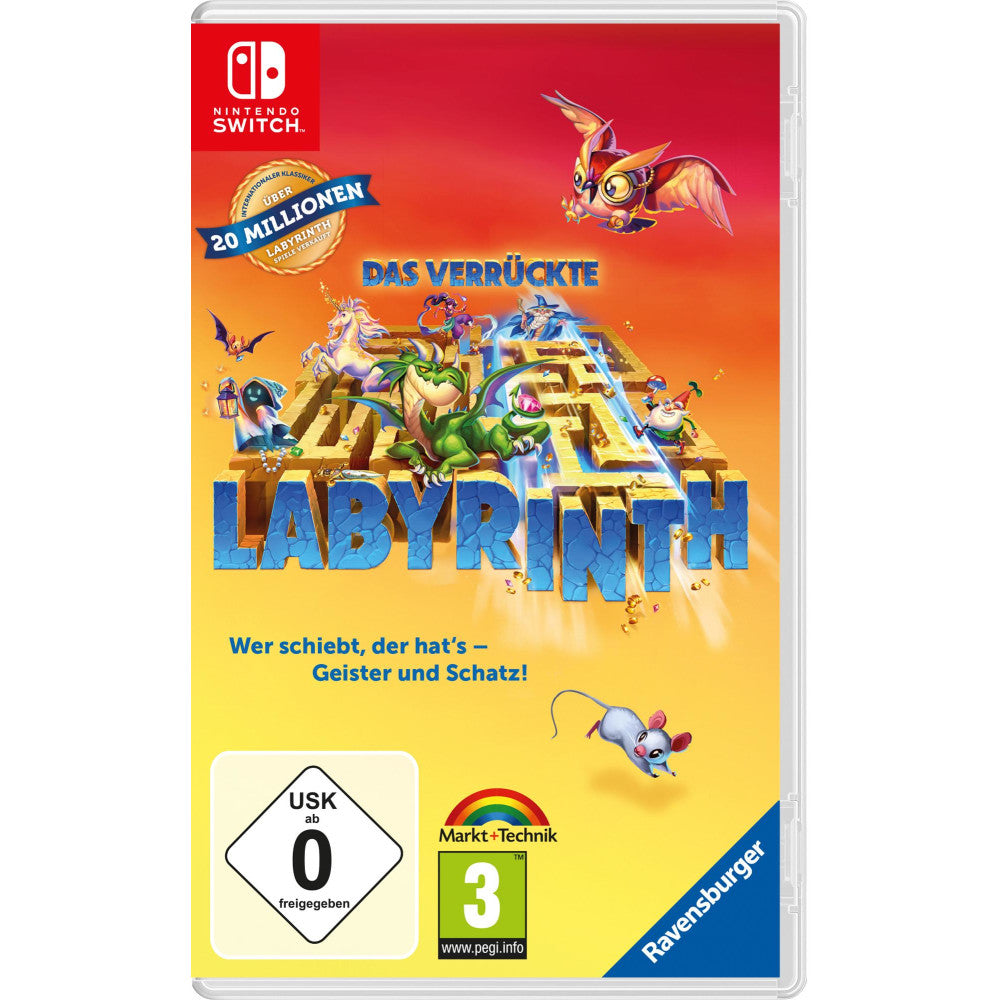 Ravensburger Das verrückte Labyrinth Nintendo Switch-Spiel für die ganze Familie