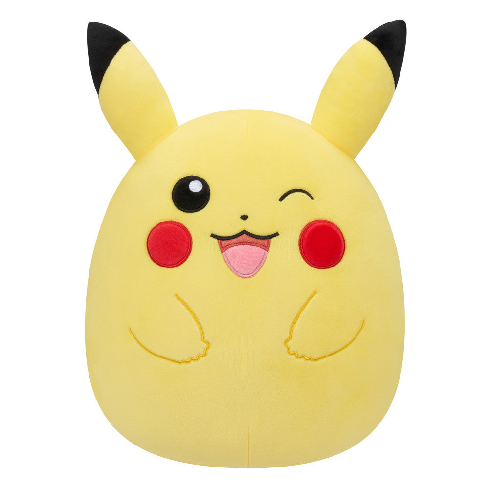 Squishmallow Kuscheltier Pokémon Pikachu 25cm - Weiches Plüschtier für Pokémon-Fans