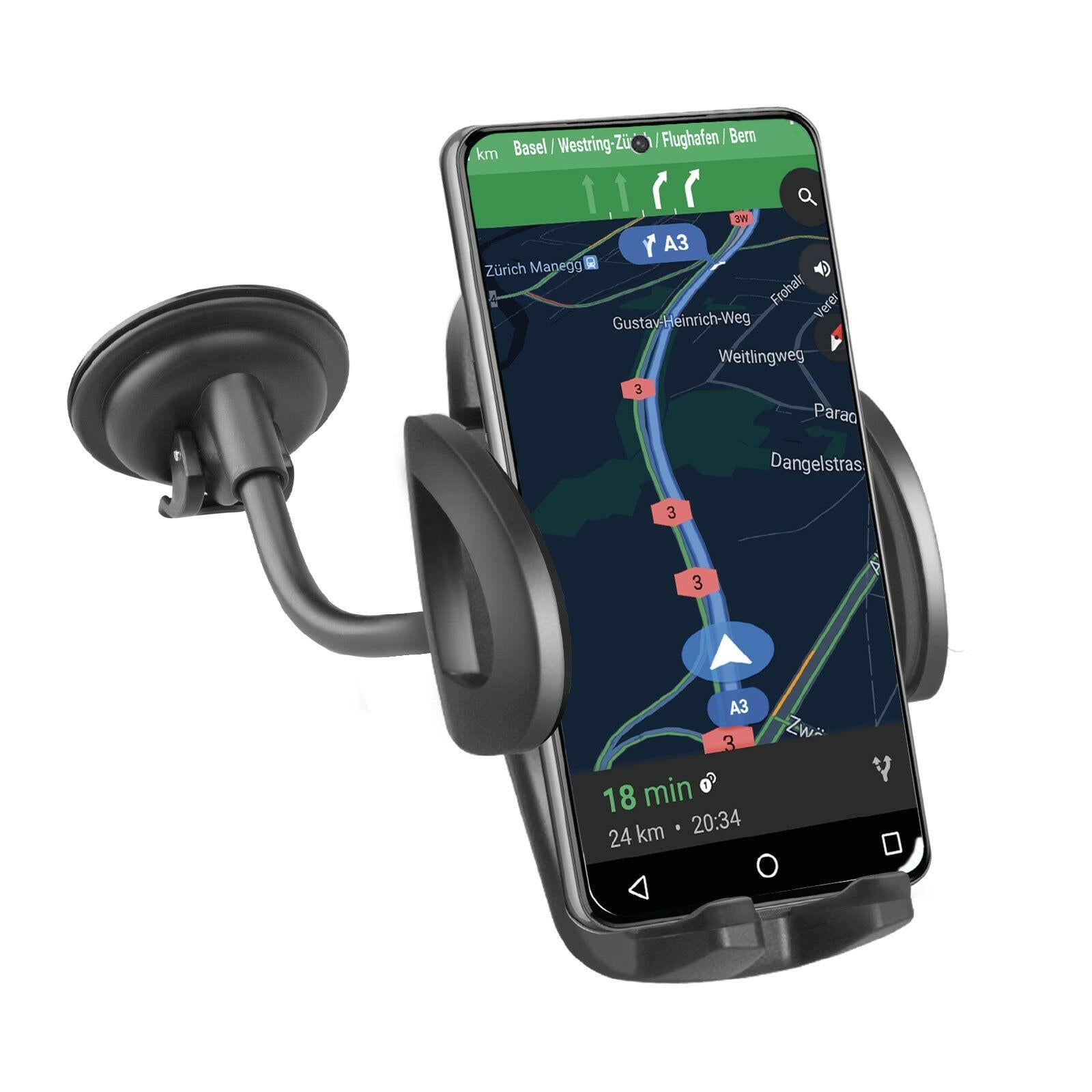 SBS Kfz-Handyhalterung mit Saugnapf, für Smartphones bis.