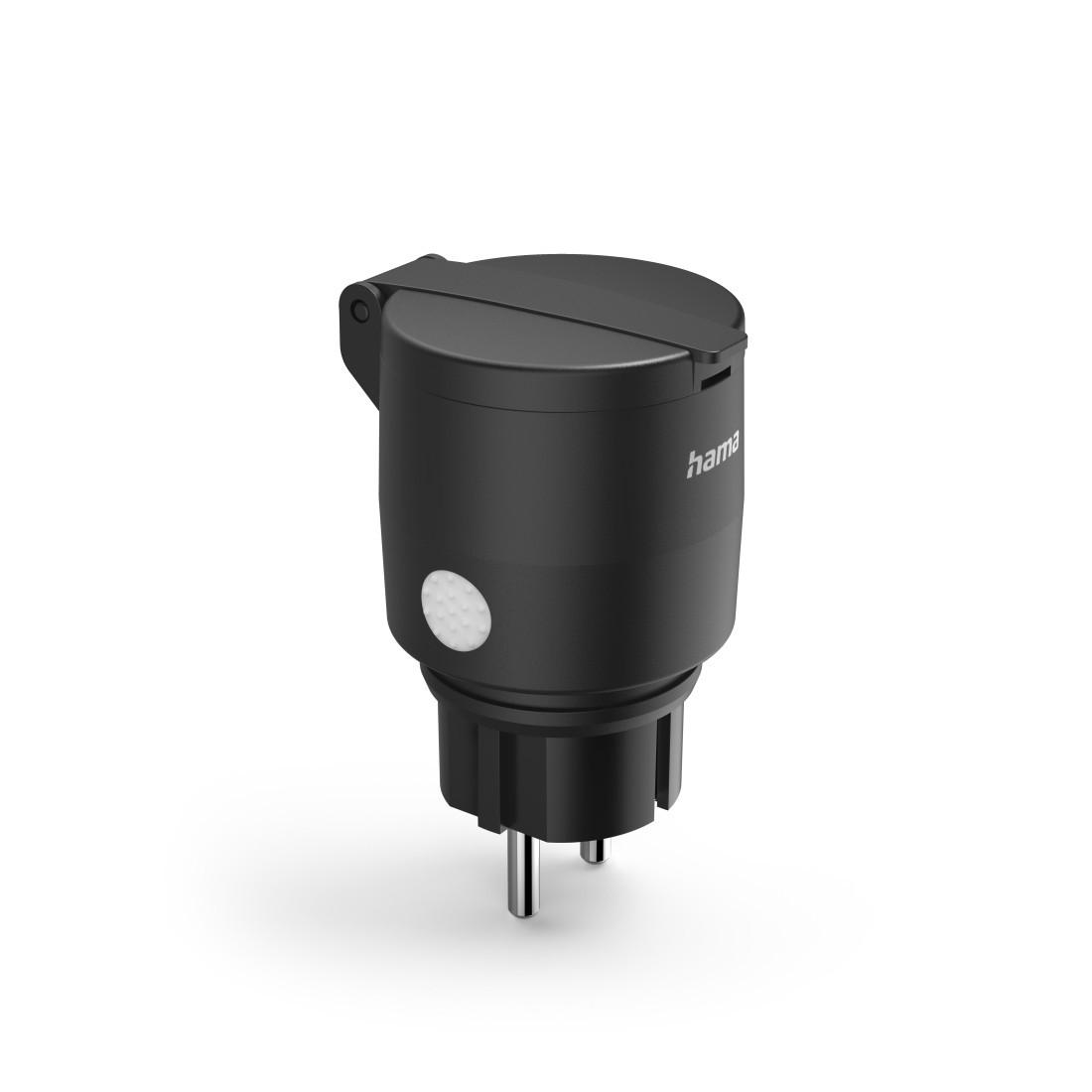 Hama WLAN-Steckdose IP44, Smart für Außen (2.300W) schwarz