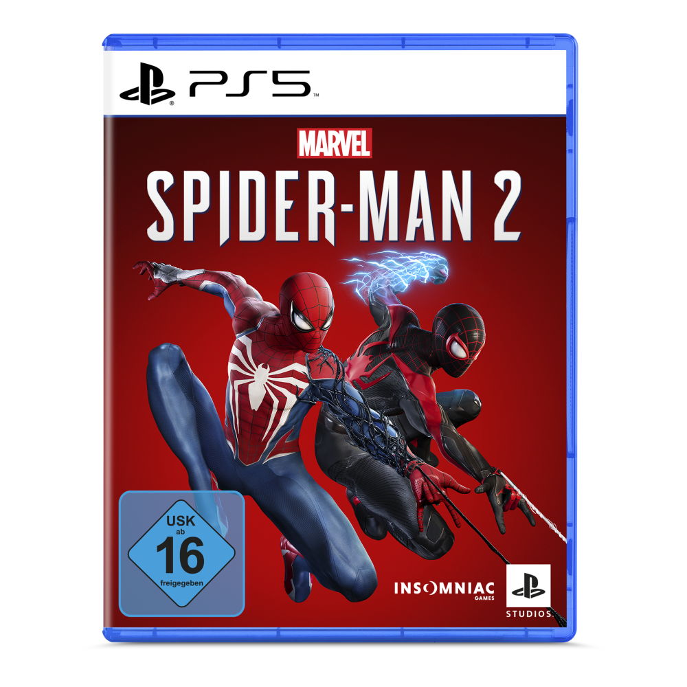 Marvel’s Spider-Man 2 PS5-Spiel mit haptischem Feedback.