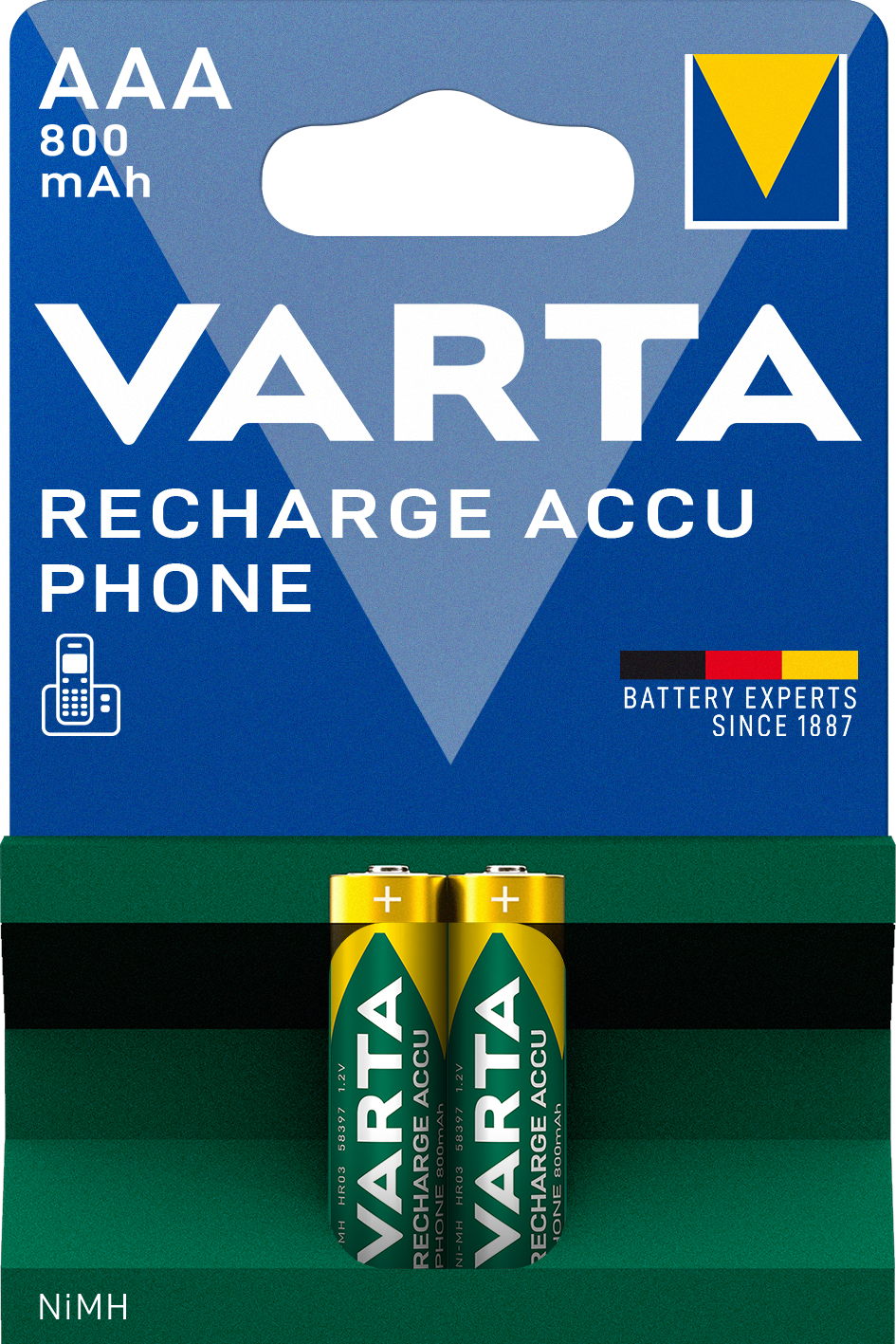 VARTA RECHARGE ACCU AAA Akku 2er Blister – Neu, OVP, Zubehör vollst.