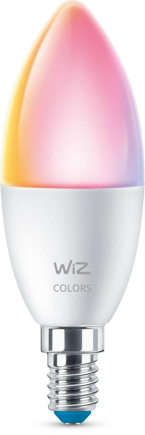 WiZ E14 LED Lampe 40W, 16 Mio. Farben, dimmbar, smart.