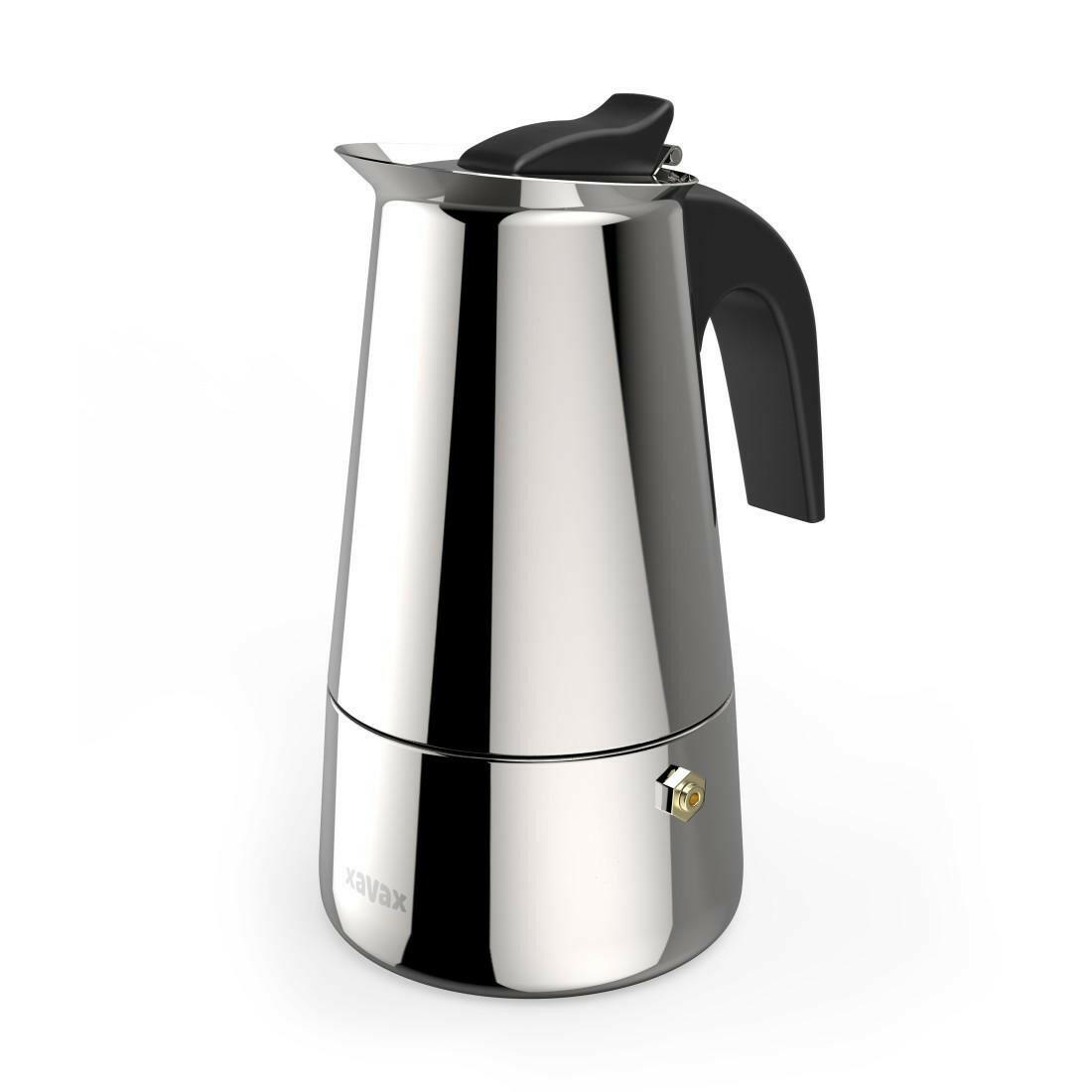 Xavax Espressokocher Edelstahl 4 Tassen 200ml.