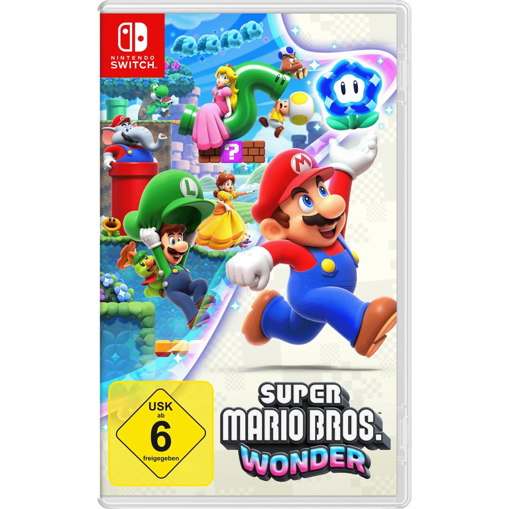 Nintendo Switch Super Mario Bros. Wonder Jump'n'Run Spiel - USK 6 - Einzelspieler & Mehrspieler - Deutsch/Englisch/Spanisch/Französisch/Italienisch