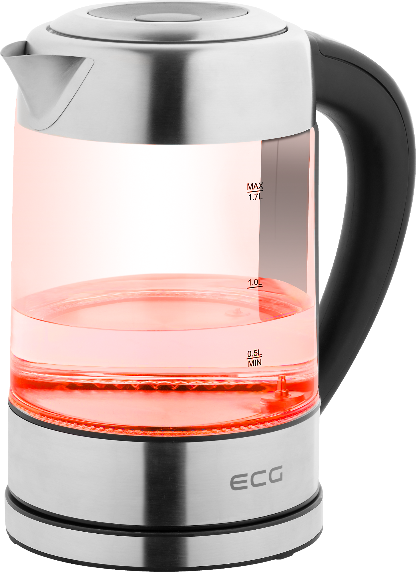 ECG RK 1777 Colore Wasserkocher 1,7L LED 60-100°C Stahl