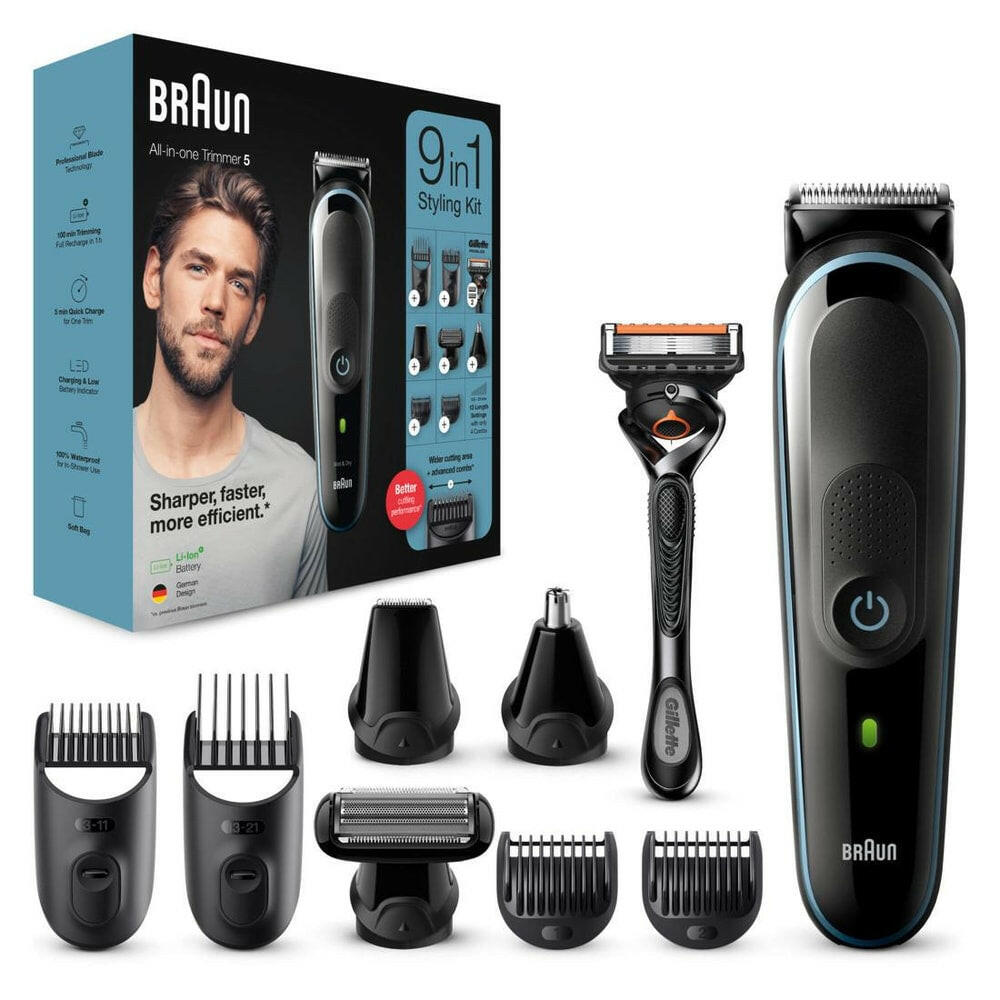 Braun MGK5380 9-in-1 Barttrimmer & Haarschneider für Herren.