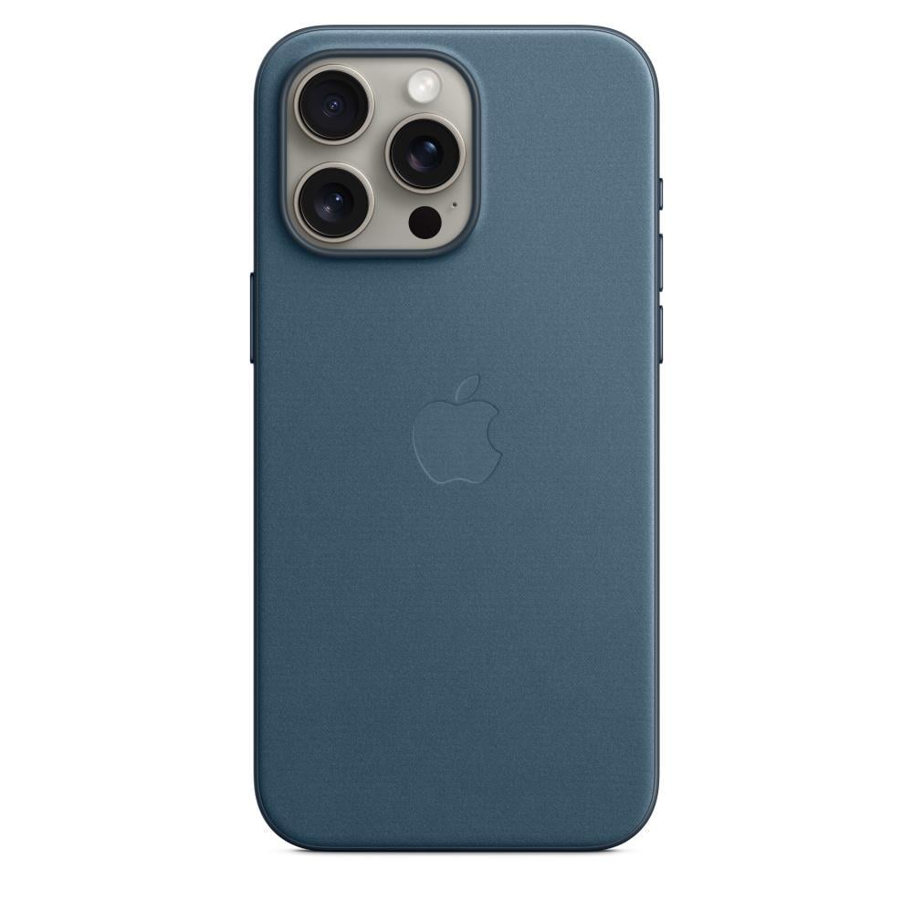 Apple iPhone 15 Pro Max Feingewebe Case - Pazifikblau mit