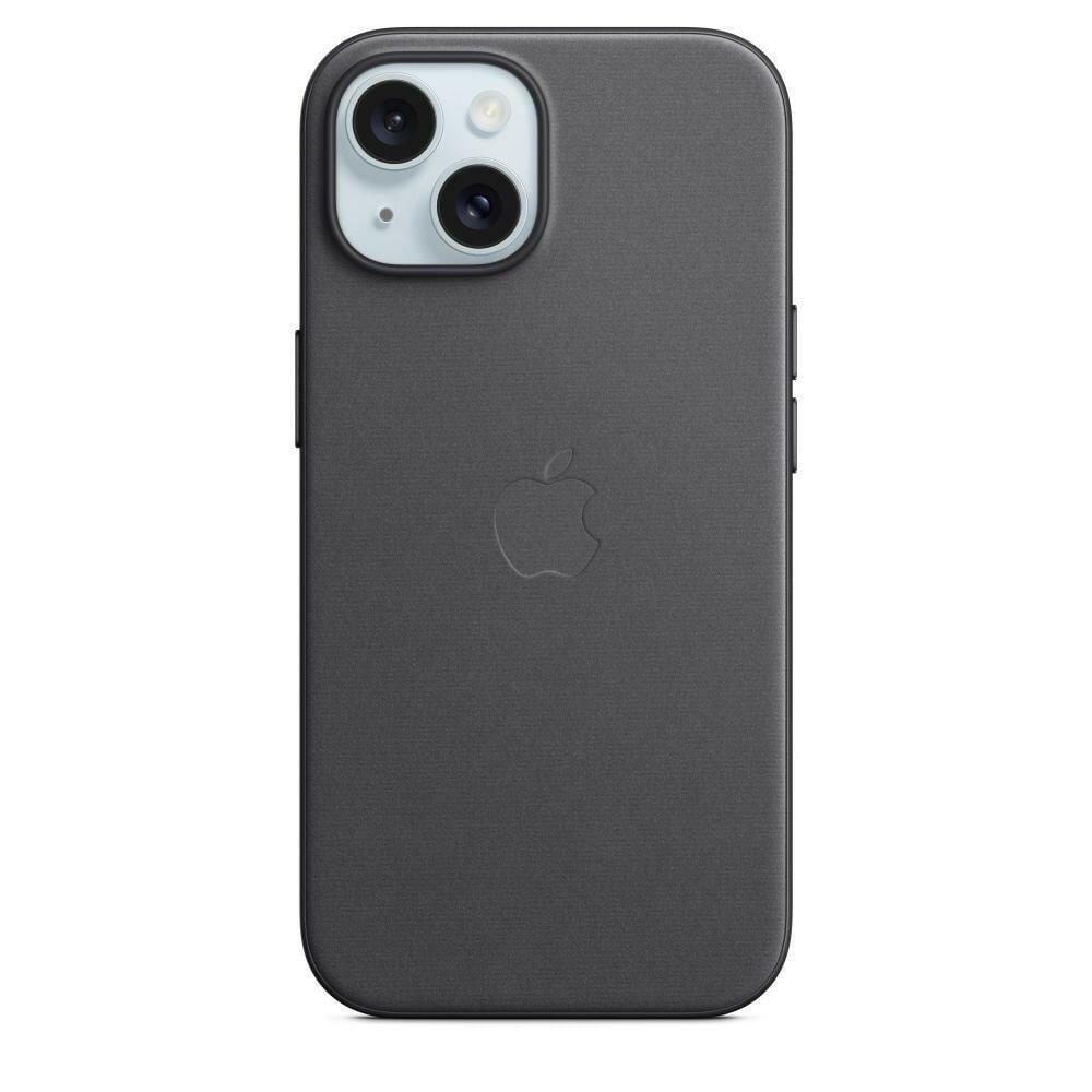 Apple iPhone 15 Feingewebe Case mit MagSafe - Schwarz.