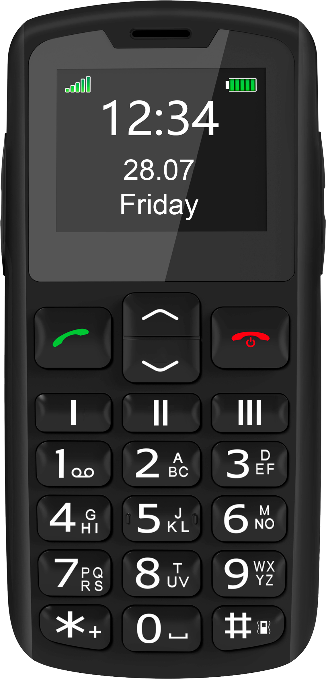 Beafon SL 230 Handy Schwarz mit 1,8" Display & SOS-Taste.